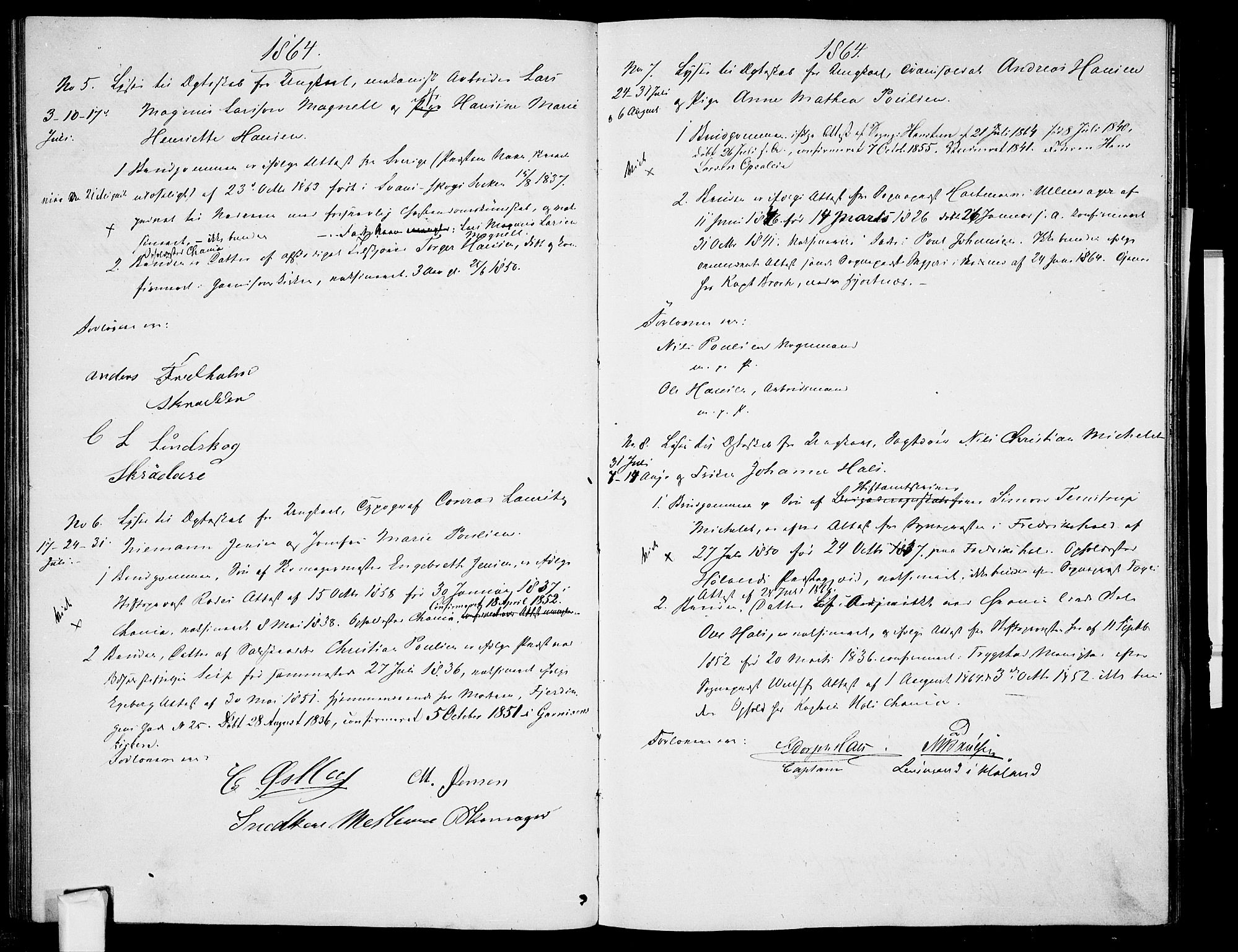 Garnisonsmenigheten Kirkebøker, AV/SAO-A-10846/H/Ha/L0006: Banns register no. I 6, 1856-1872