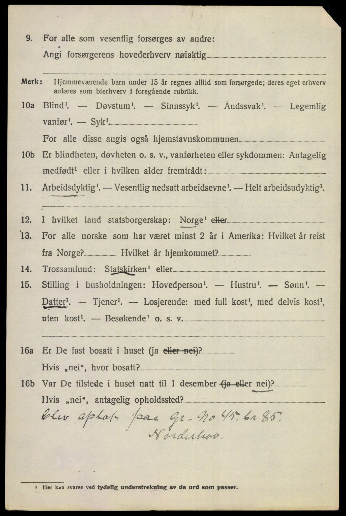 SAKO, 1920 census for Norderhov, 1920, p. 12881