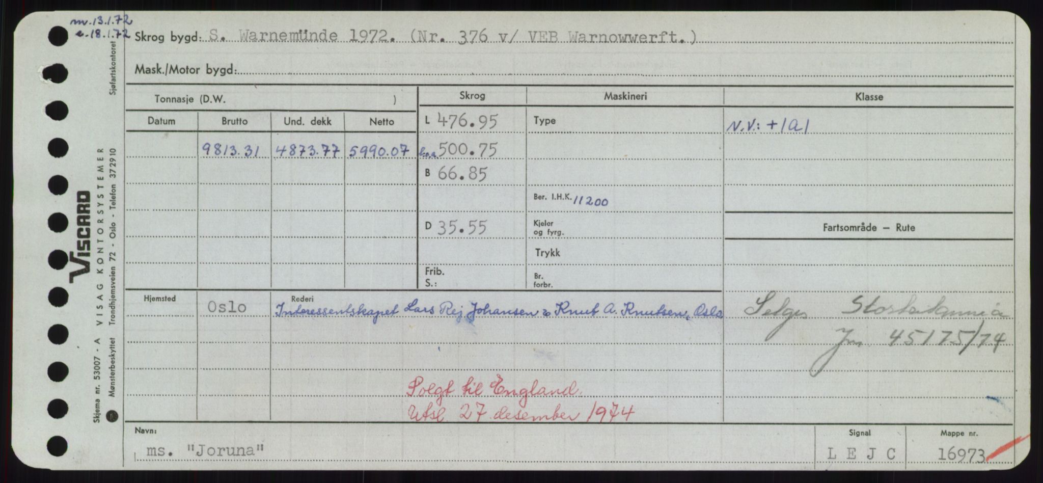 Sjøfartsdirektoratet med forløpere, Skipsmålingen, RA/S-1627/H/Hd/L0019: Fartøy, J, p. 571