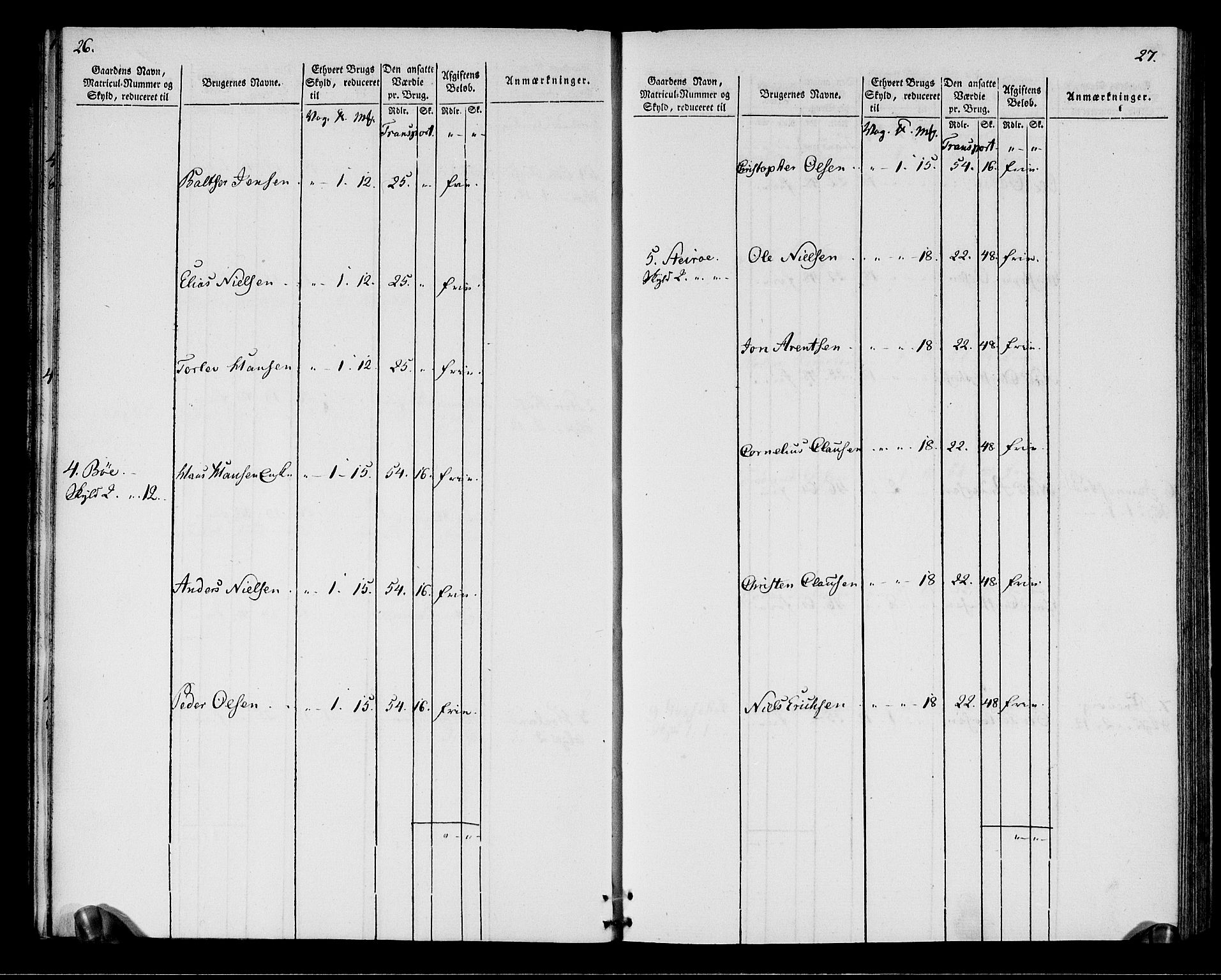 Rentekammeret inntil 1814, Realistisk ordnet avdeling, AV/RA-EA-4070/N/Ne/Nea/L0164: Vesterålen, Andenes og Lofoten fogderi. Oppebørselsregister, 1803, p. 16