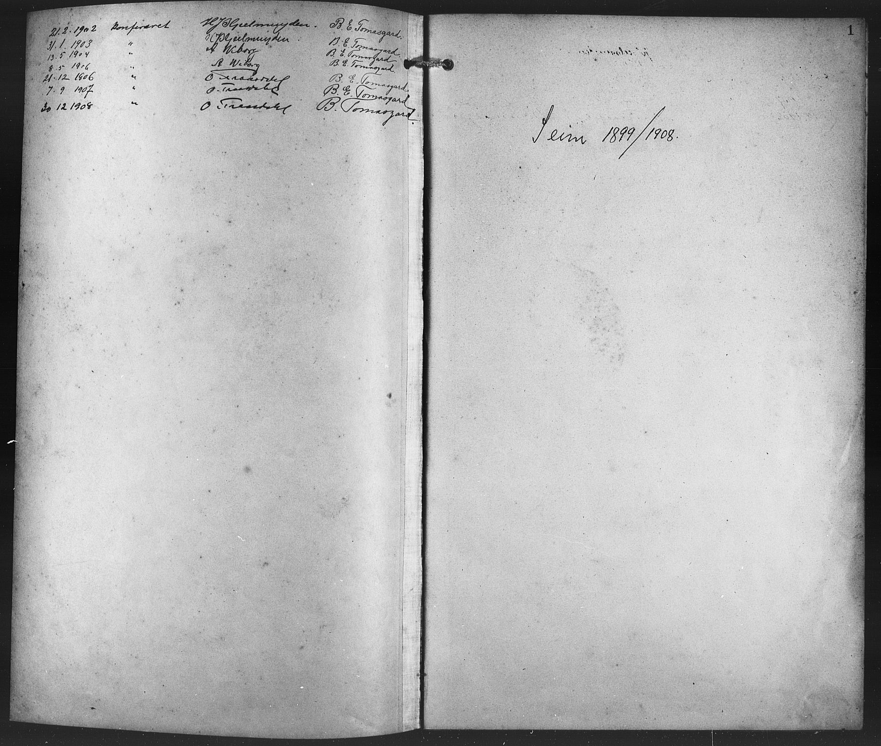 Alversund Sokneprestembete, SAB/A-73901/H/Ha/Haa/Haad/L0003: Parish register (official) no. D 3, 1899-1908, p. 1