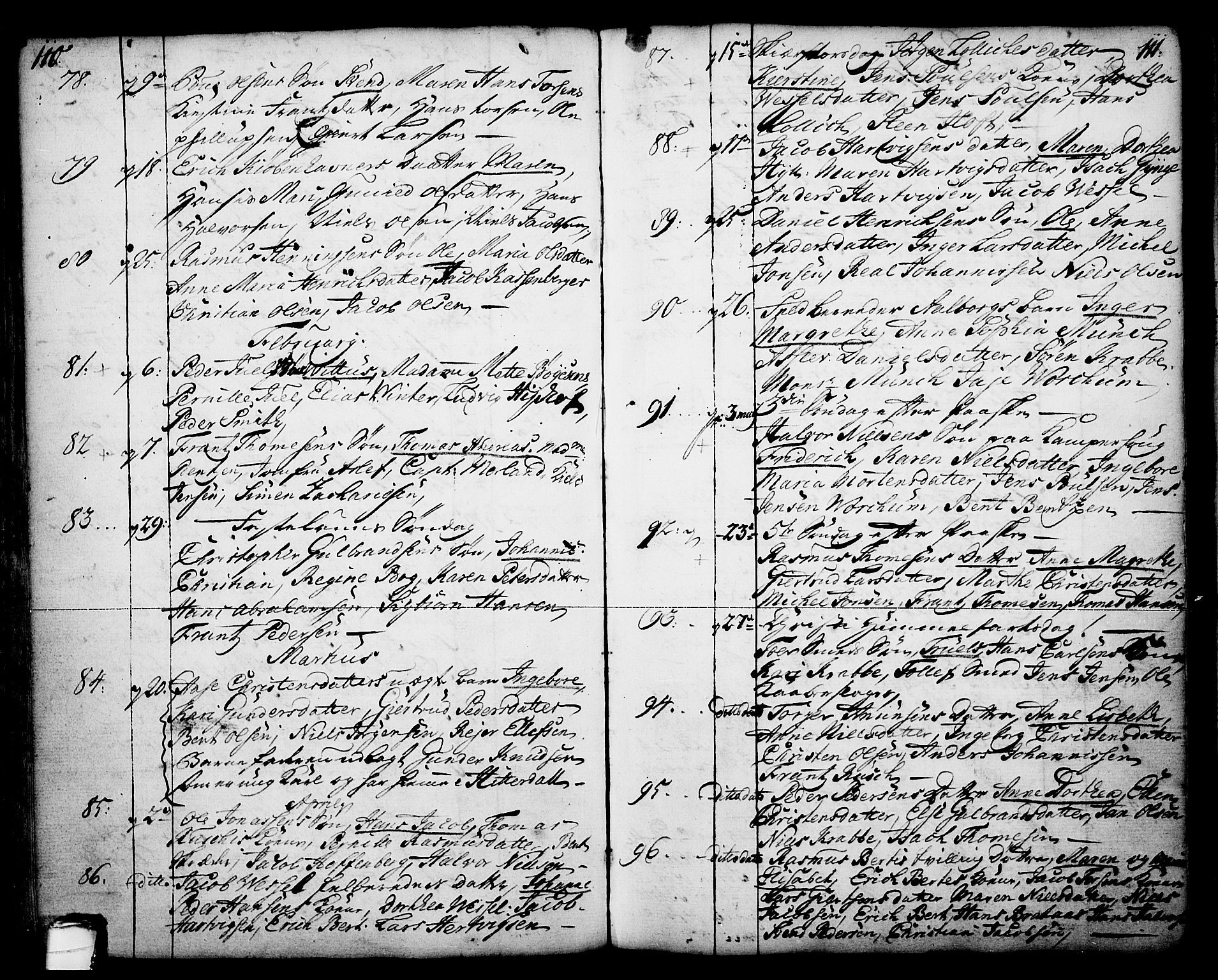 Skien kirkebøker, SAKO/A-302/F/Fa/L0003: Parish register (official) no. 3, 1755-1791, p. 110-111