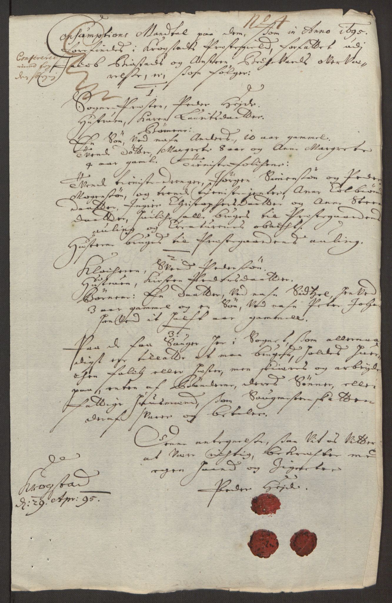 Rentekammeret inntil 1814, Reviderte regnskaper, Fogderegnskap, AV/RA-EA-4092/R10/L0439: Fogderegnskap Aker og Follo, 1695, p. 204
