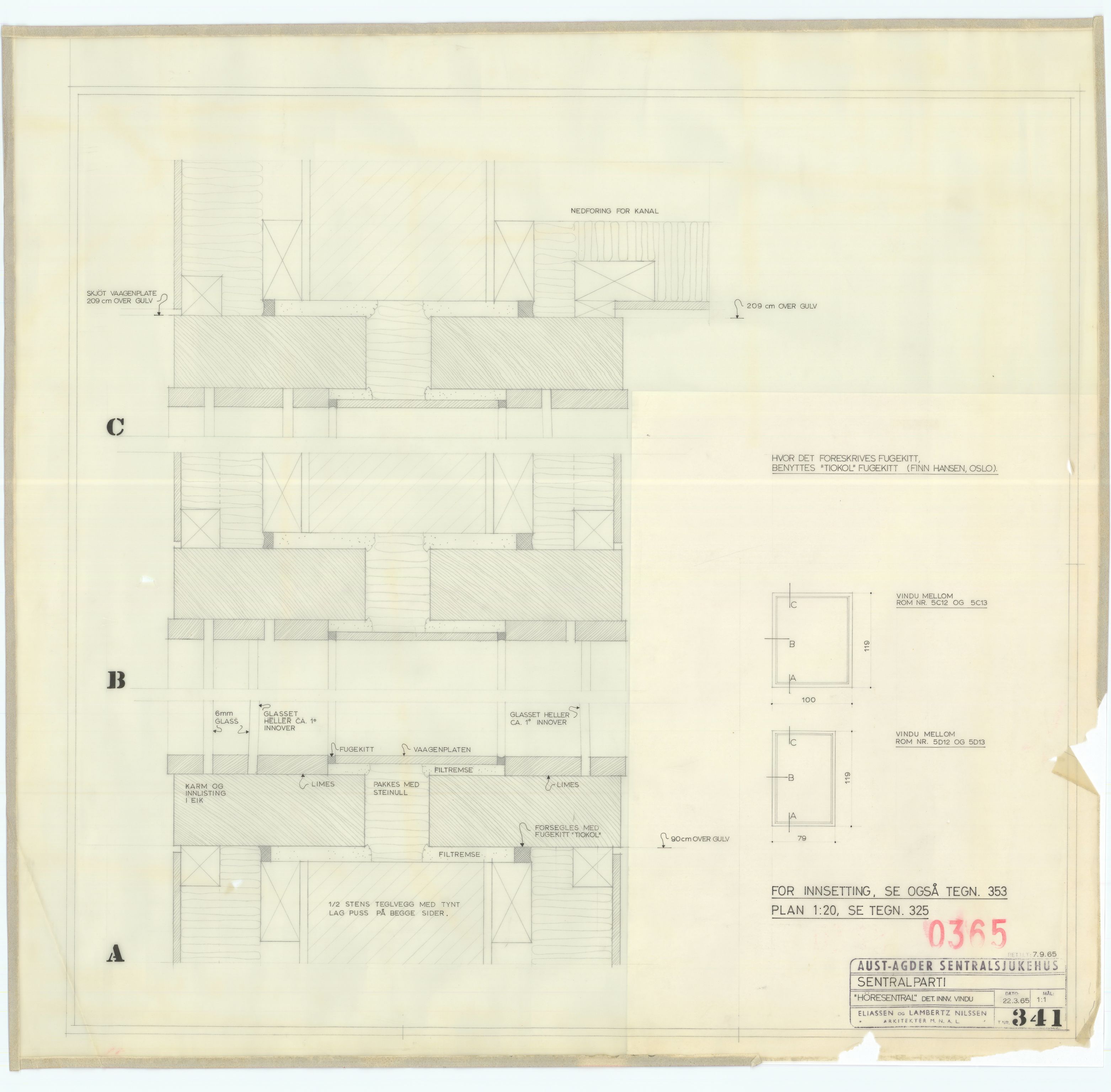 Eliassen og Lambertz-Nilssen Arkitekter, AAKS/PA-2983/T/T01/L0005: Tegningskogger 0365, 1960-1966, p. 22