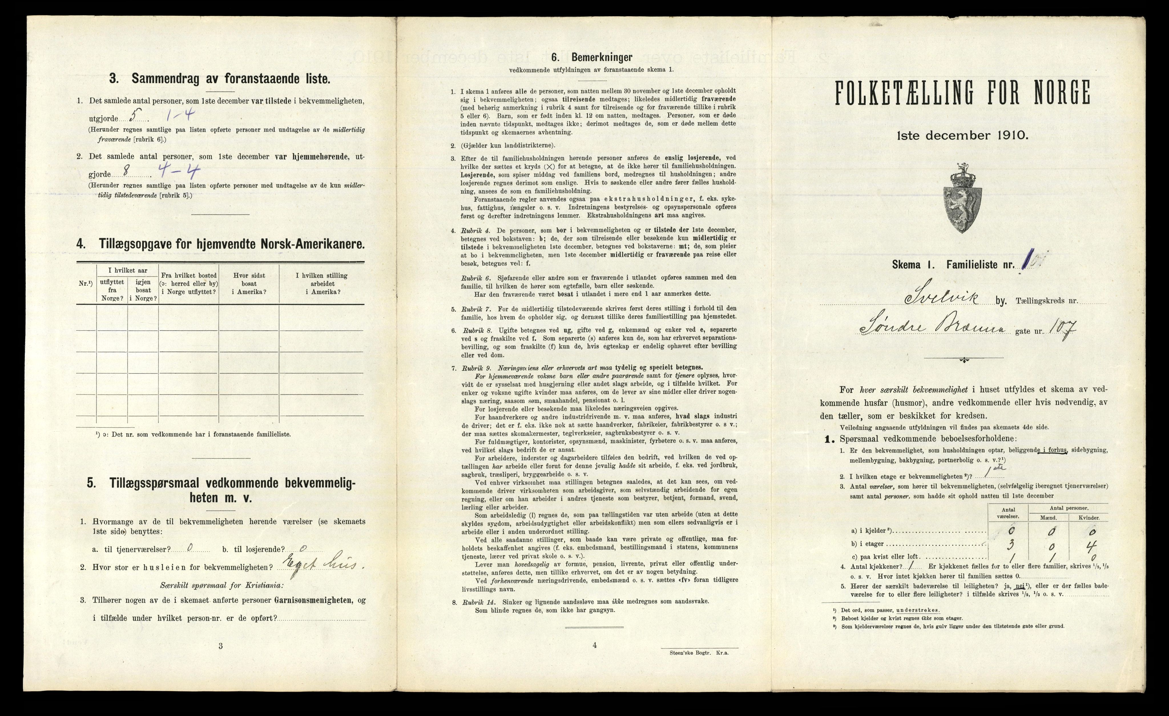 RA, 1910 census for Svelvik, 1910, p. 482