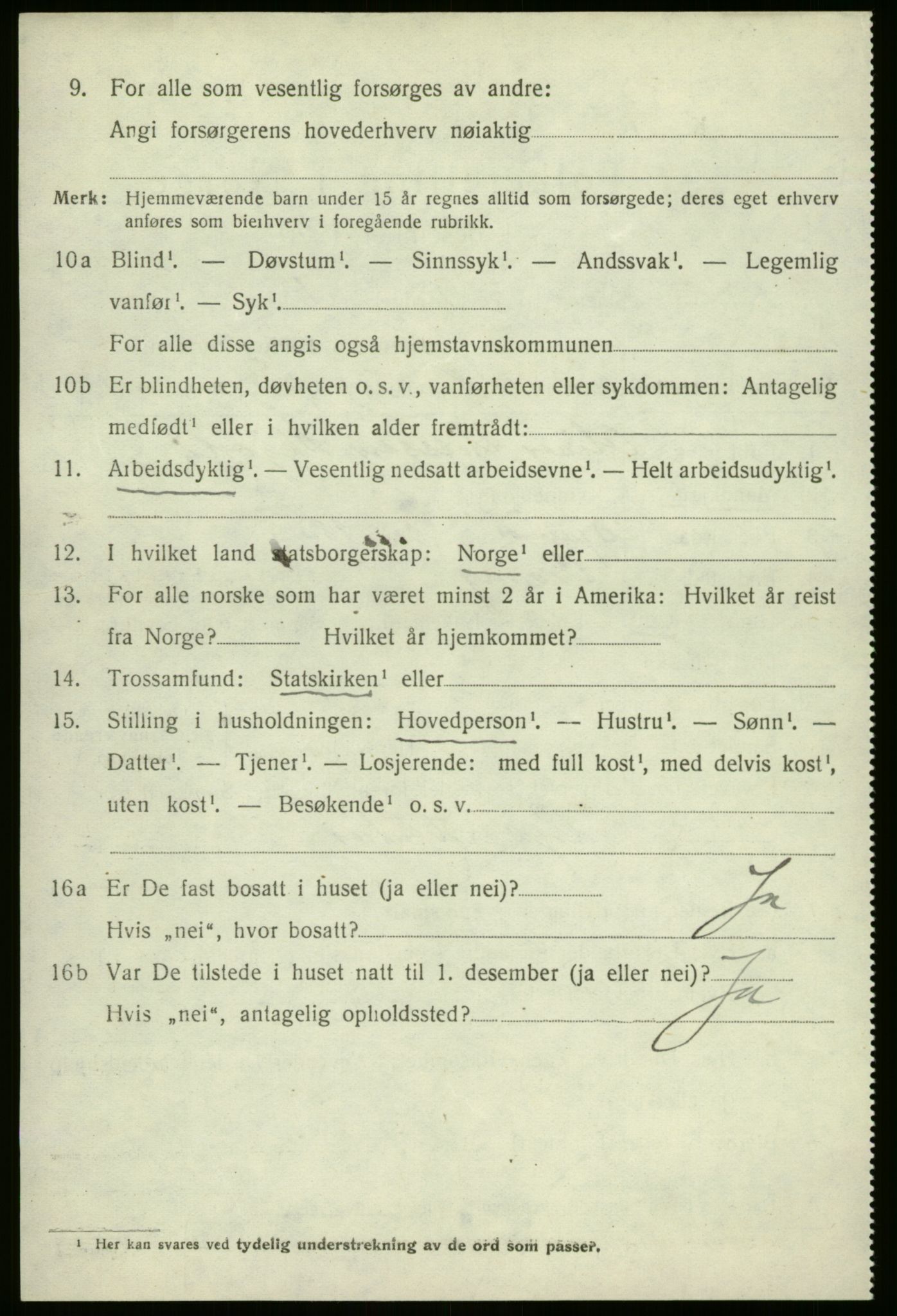 SAB, 1920 census for Vevring, 1920, p. 1403