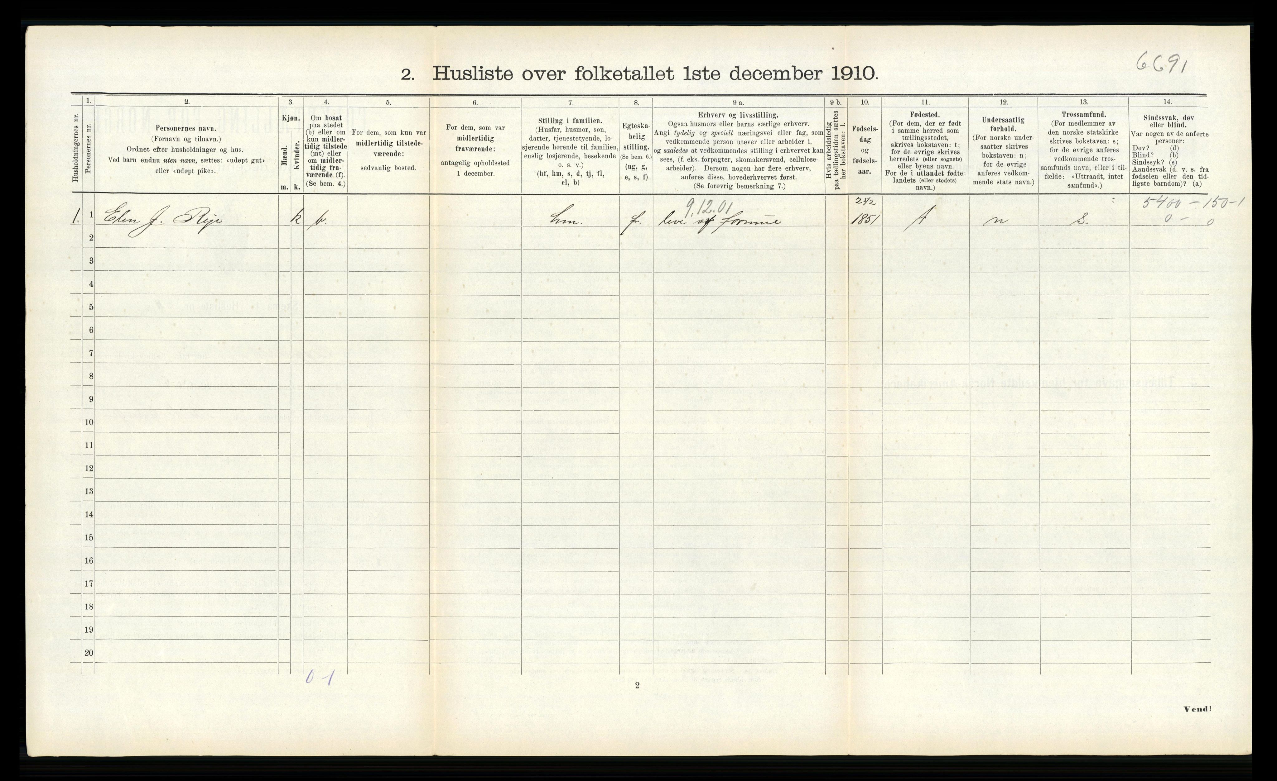 RA, 1910 census for Byneset, 1910, p. 562