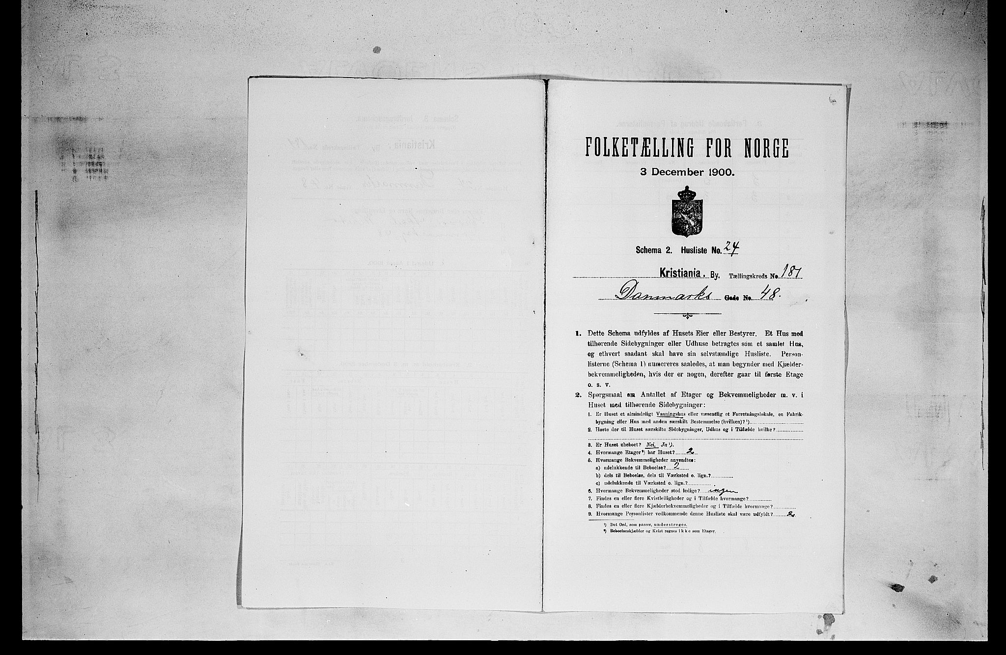 SAO, 1900 census for Kristiania, 1900, p. 15338