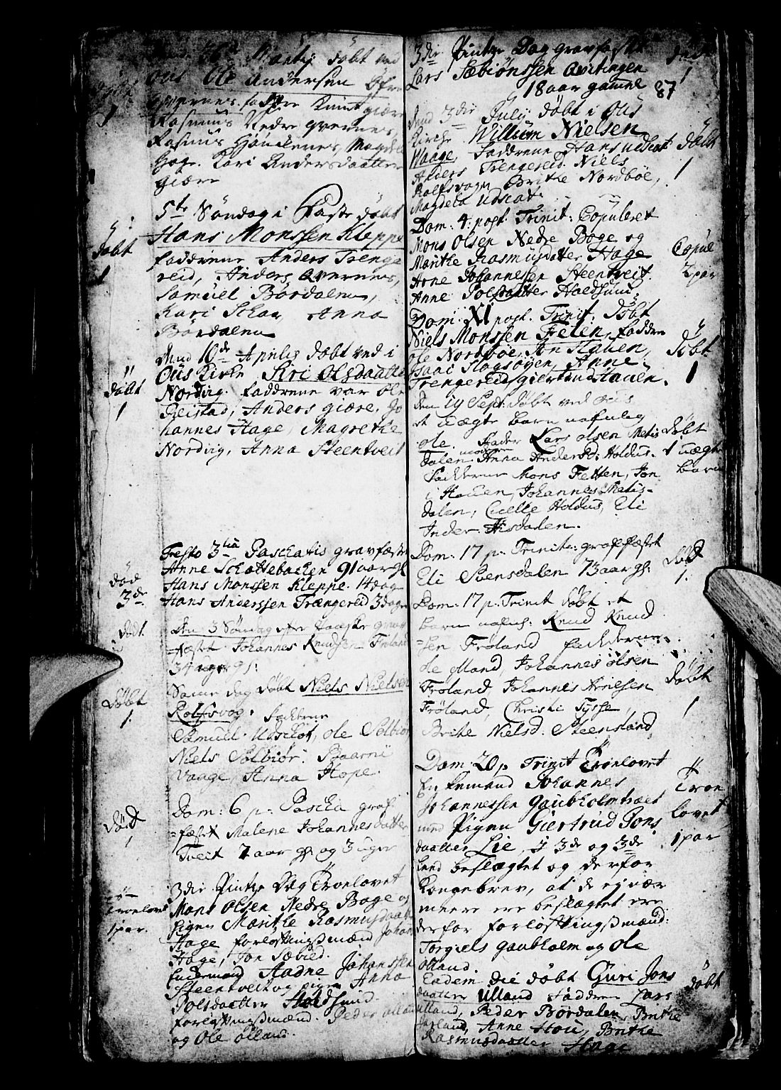 Os sokneprestembete, AV/SAB-A-99929: Parish register (official) no. A 4, 1669-1760, p. 88