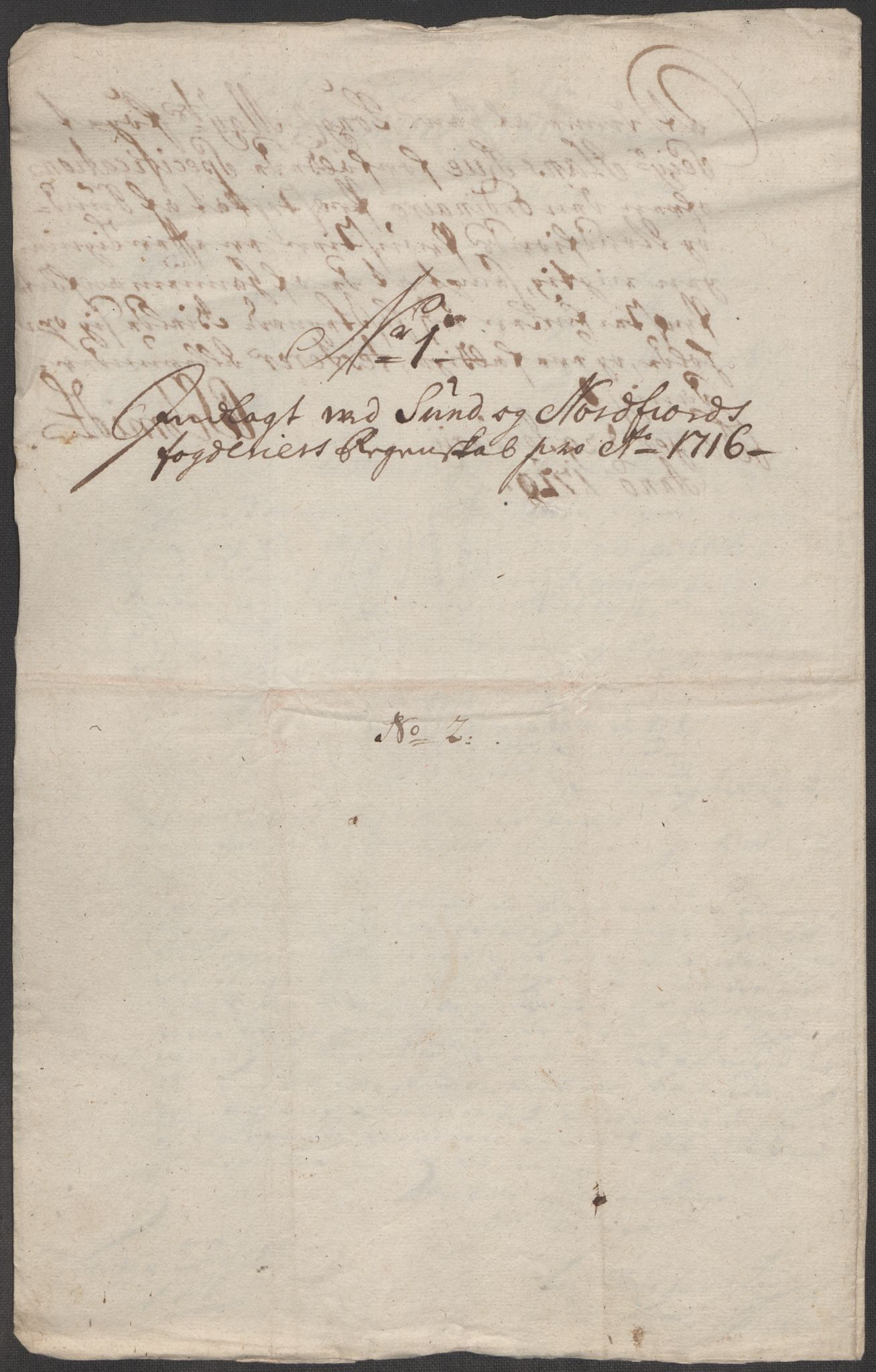 Rentekammeret inntil 1814, Reviderte regnskaper, Fogderegnskap, RA/EA-4092/R53/L3440: Fogderegnskap Sunn- og Nordfjord, 1716, p. 40
