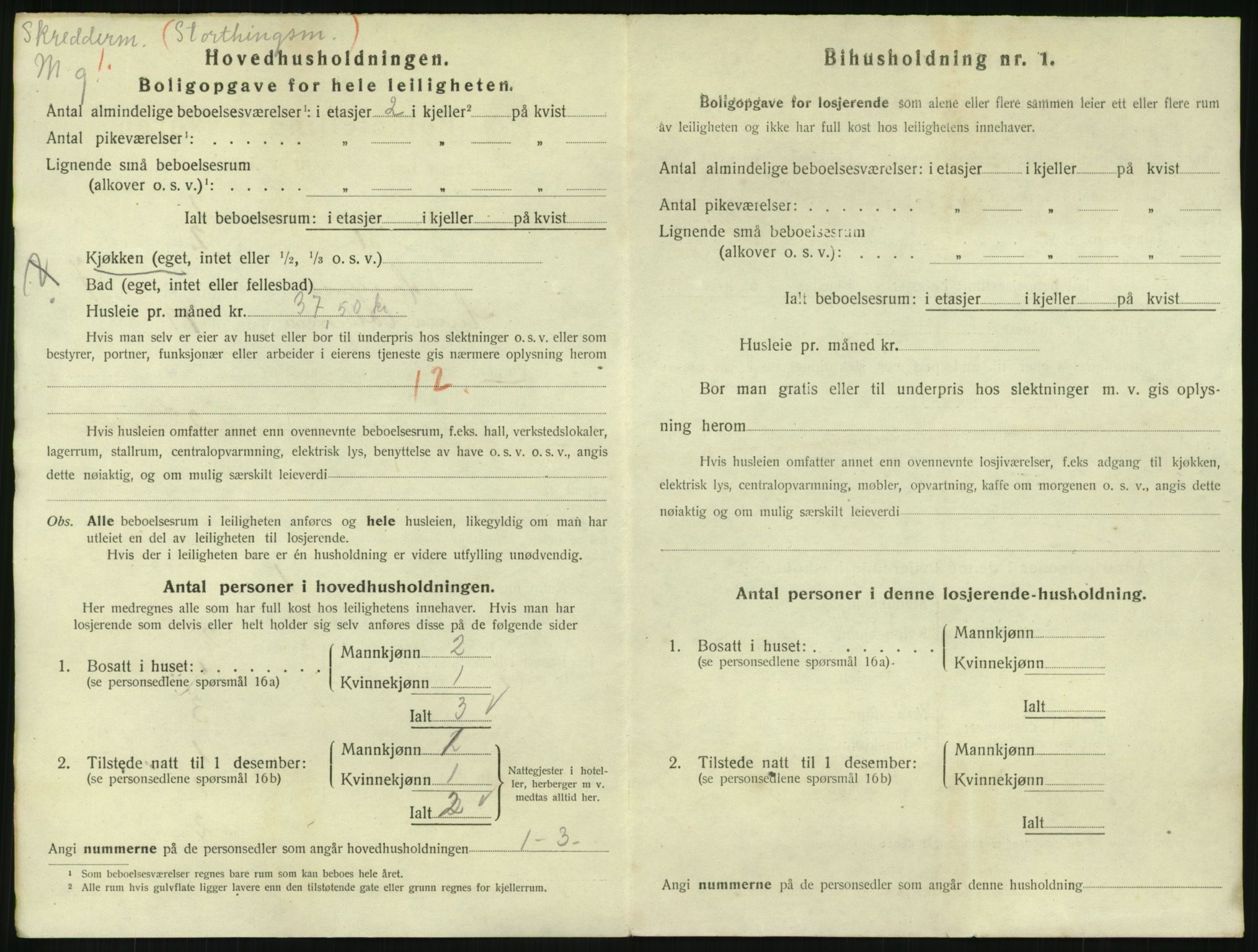 SAKO, 1920 census for Hønefoss, 1920, p. 2269