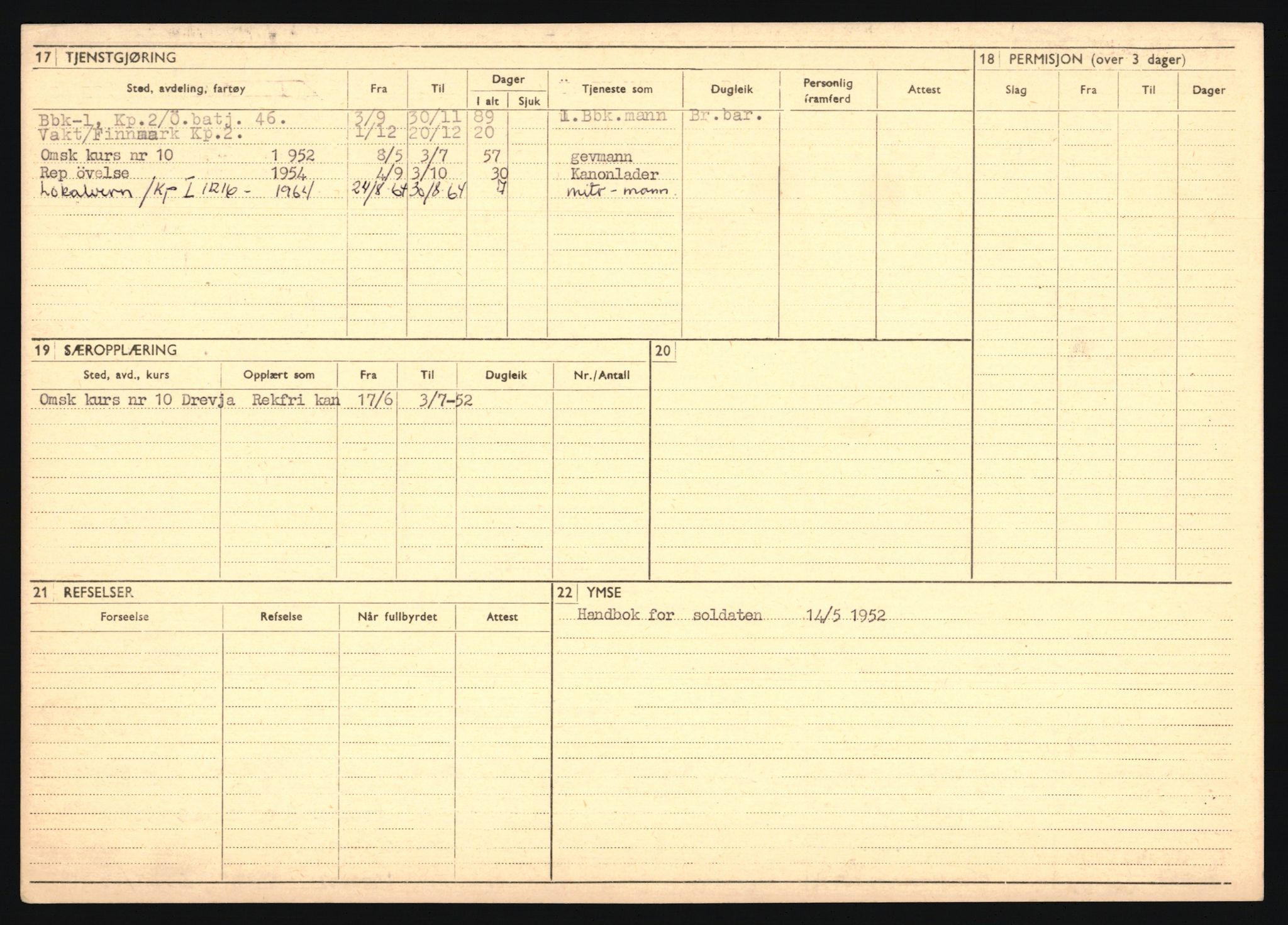 Forsvaret, Troms infanteriregiment nr. 16, AV/RA-RAFA-3146/P/Pa/L0024/0002: Rulleblad / Rulleblad for regimentets menige mannskaper, årsklasse 1941, 1941, p. 267