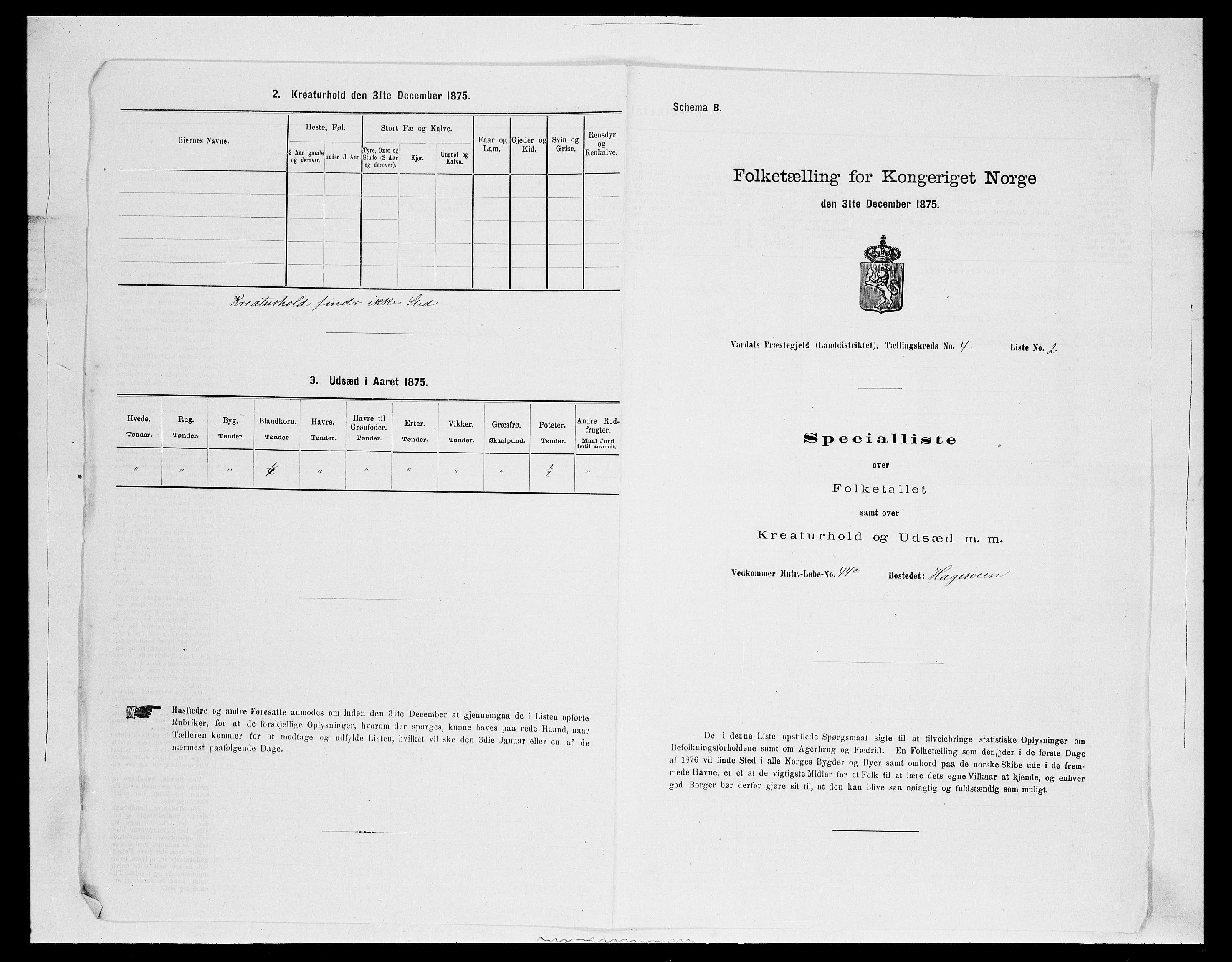 SAH, 1875 census for 0527L Vardal/Vardal og Hunn, 1875, p. 522