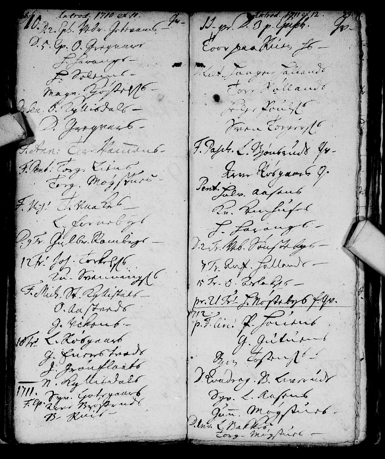 Nore kirkebøker, SAKO/A-238/F/Fc/L0001: Parish register (official) no. III 1, 1696-1714, p. 38-39