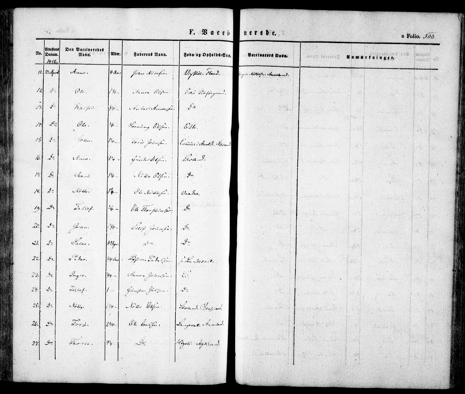 Evje sokneprestkontor, AV/SAK-1111-0008/F/Fa/Faa/L0005: Parish register (official) no. A 5, 1843-1865, p. 500