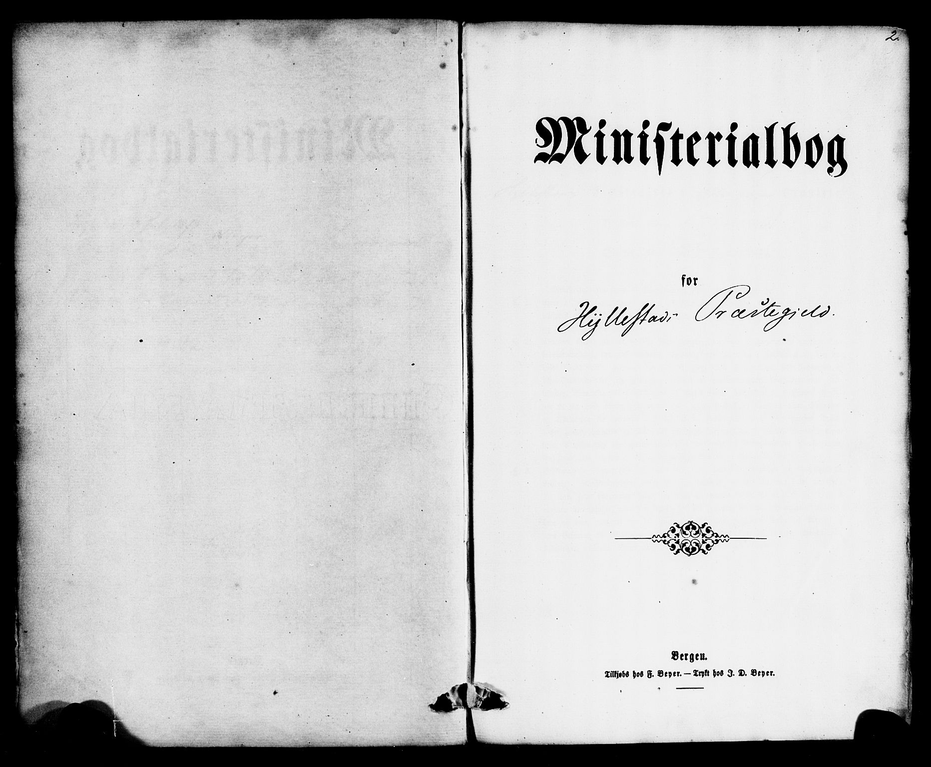 Hyllestad sokneprestembete, AV/SAB-A-80401: Parish register (official) no. A 1, 1861-1886, p. 2