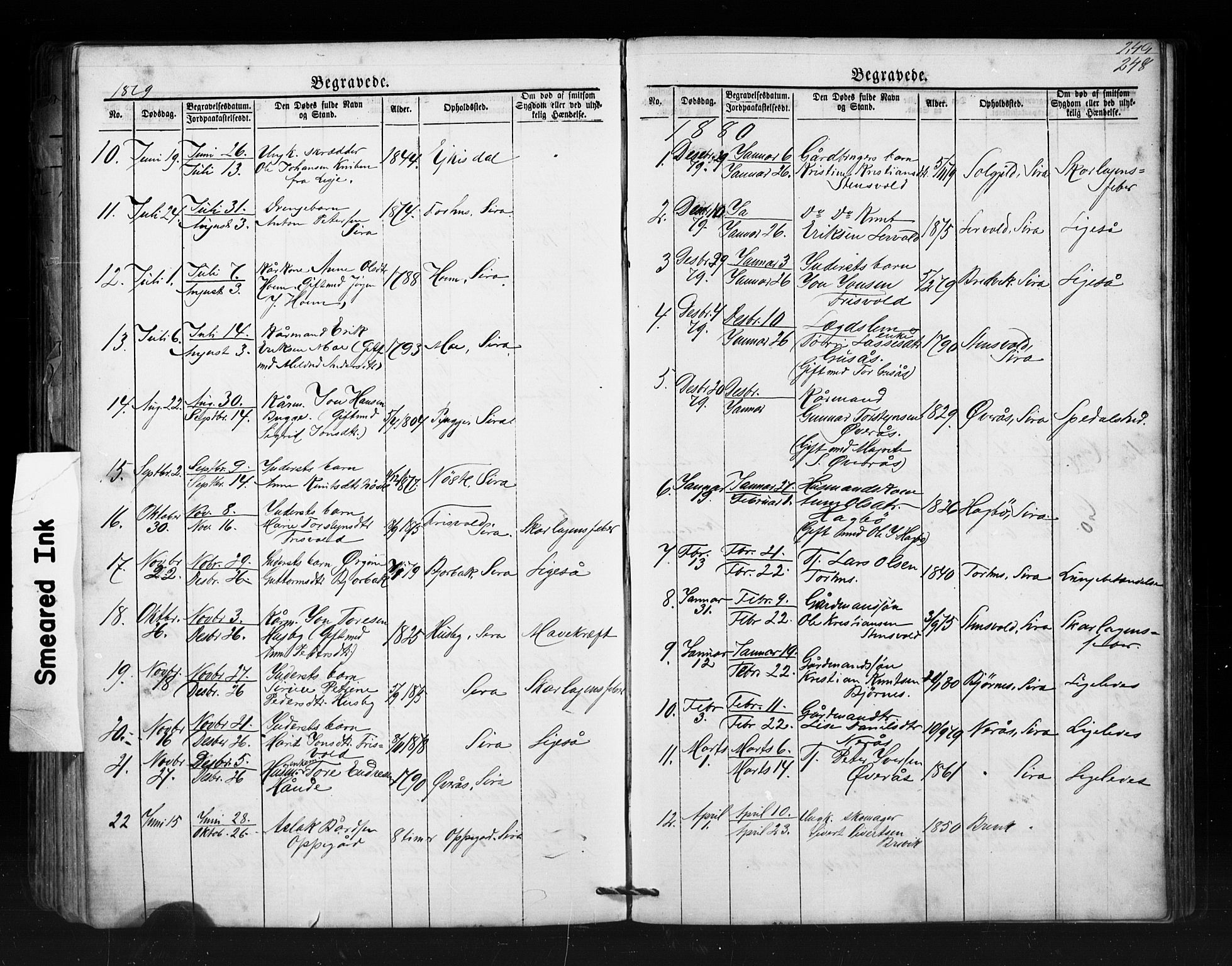 Ministerialprotokoller, klokkerbøker og fødselsregistre - Møre og Romsdal, AV/SAT-A-1454/552/L0638: Parish register (copy) no. 552C01, 1867-1902, p. 248