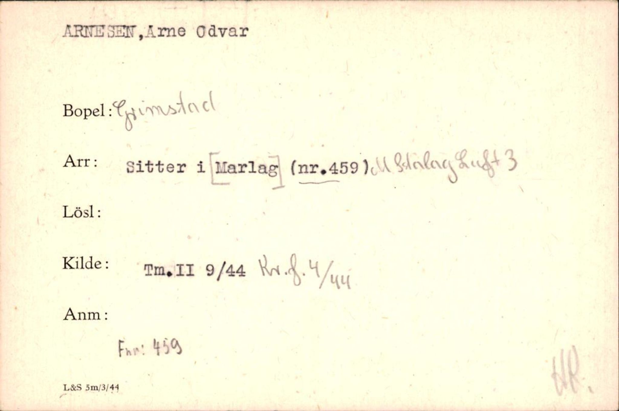 Forsvaret, Forsvarets krigshistoriske avdeling, AV/RA-RAFA-2017/Y/Yf/L0200: II-C-11-2102  -  Norske krigsfanger i Tyskland, 1940-1945, p. 51