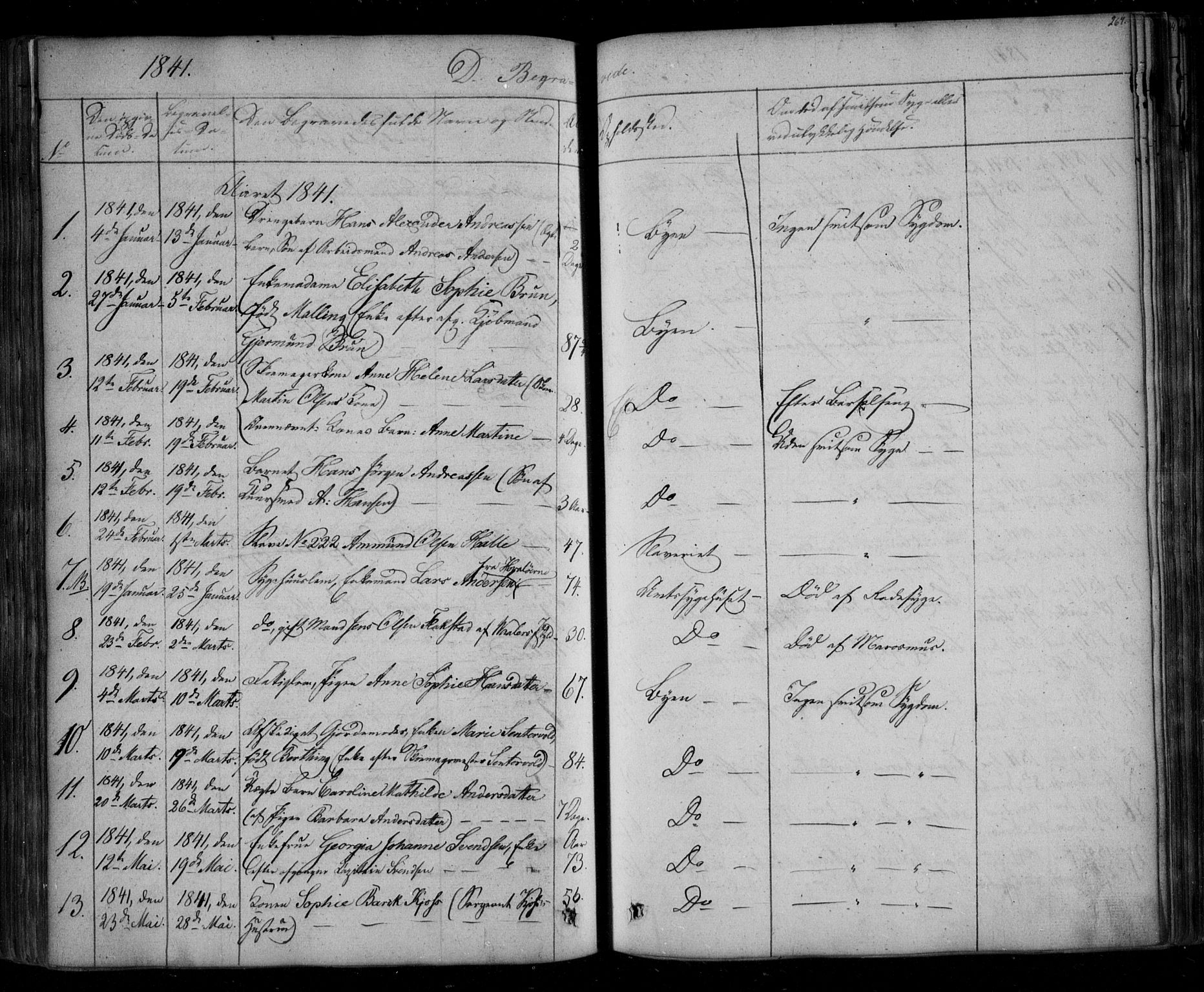 Fredrikstad prestekontor Kirkebøker, SAO/A-11082/F/Fa/L0005: Parish register (official) no. 5, 1835-1856, p. 267