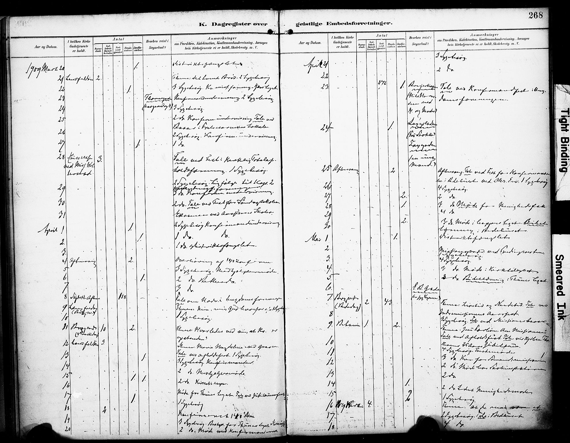 Bragernes kirkebøker, AV/SAKO-A-6/F/Fc/L0006: Parish register (official) no. III 6, 1888-1899, p. 268