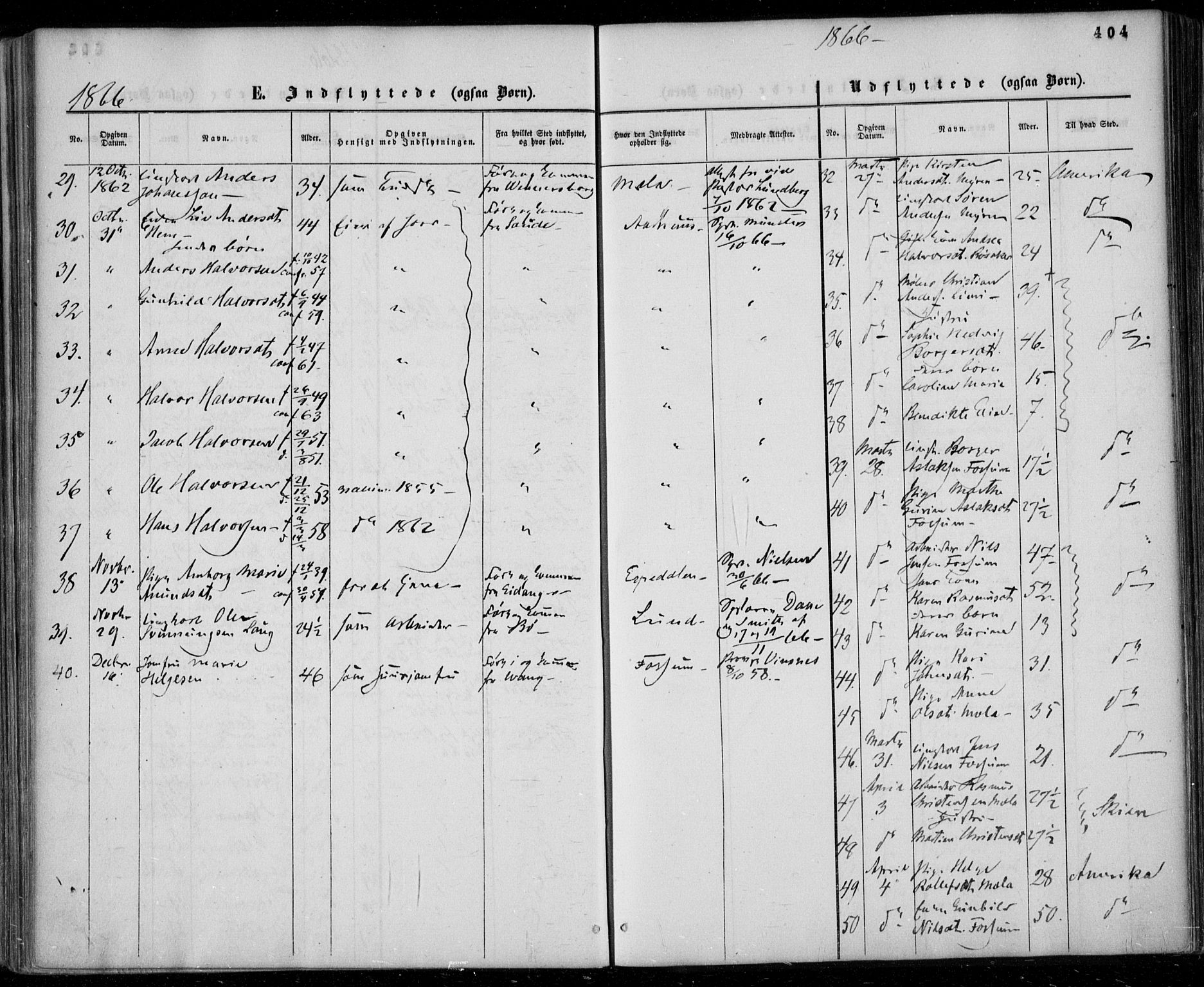 Gjerpen kirkebøker, SAKO/A-265/F/Fa/L0008b: Parish register (official) no. I 8B, 1857-1871, p. 404