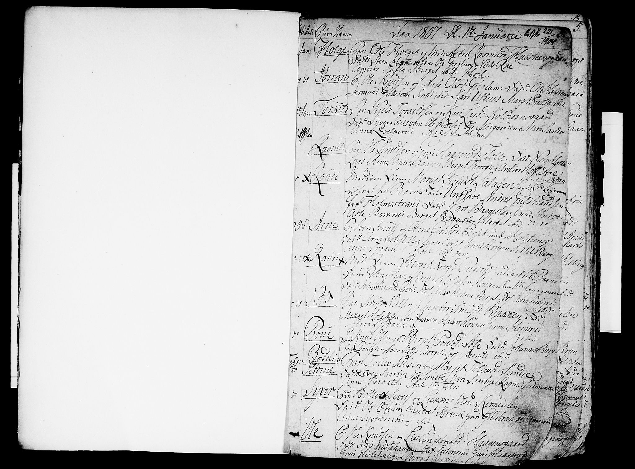 Ål kirkebøker, AV/SAKO-A-249/F/Fa/L0003: Parish register (official) no. I 3, 1807-1814, p. 2-3