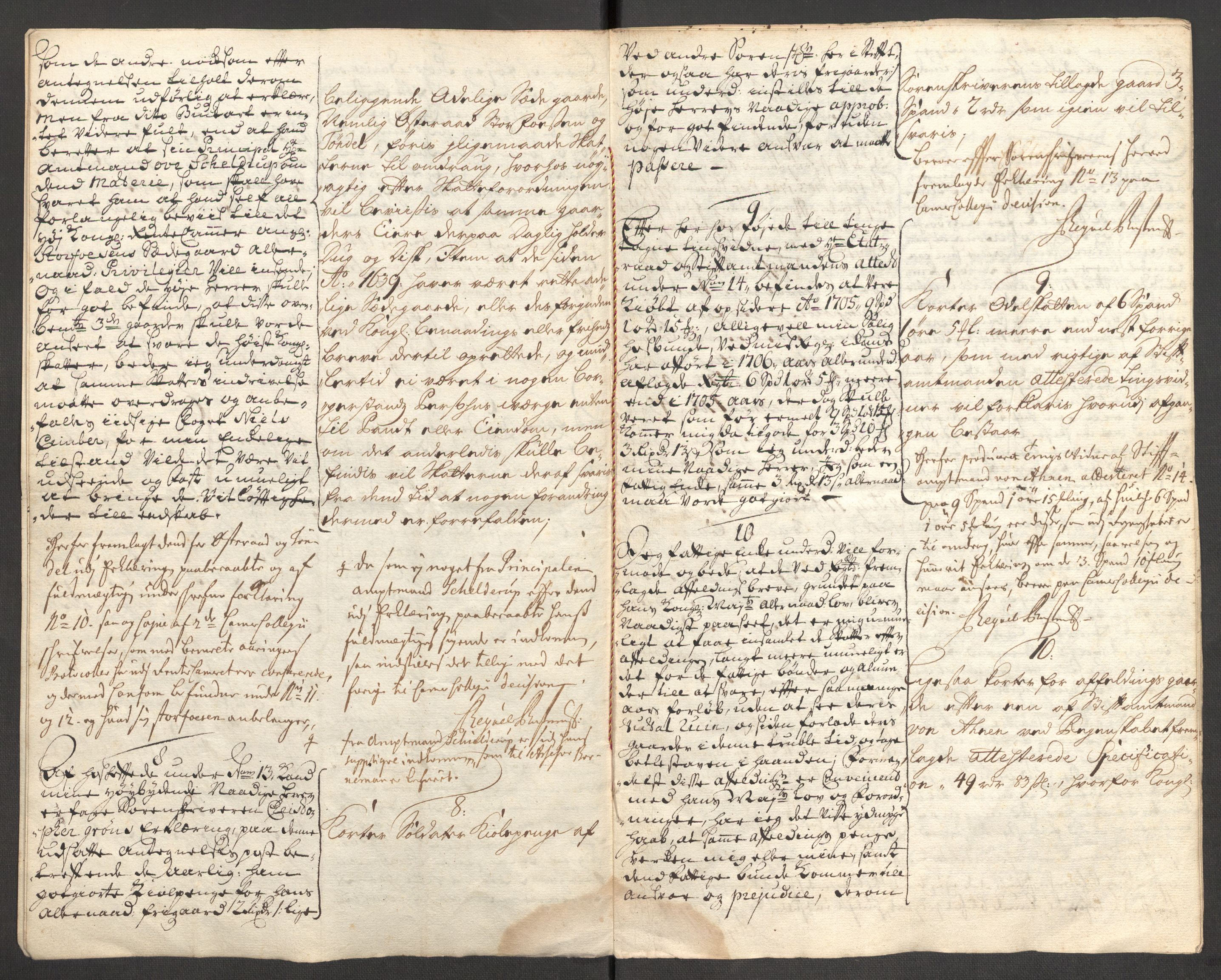 Rentekammeret inntil 1814, Reviderte regnskaper, Fogderegnskap, RA/EA-4092/R57/L3857: Fogderegnskap Fosen, 1706-1707, p. 178
