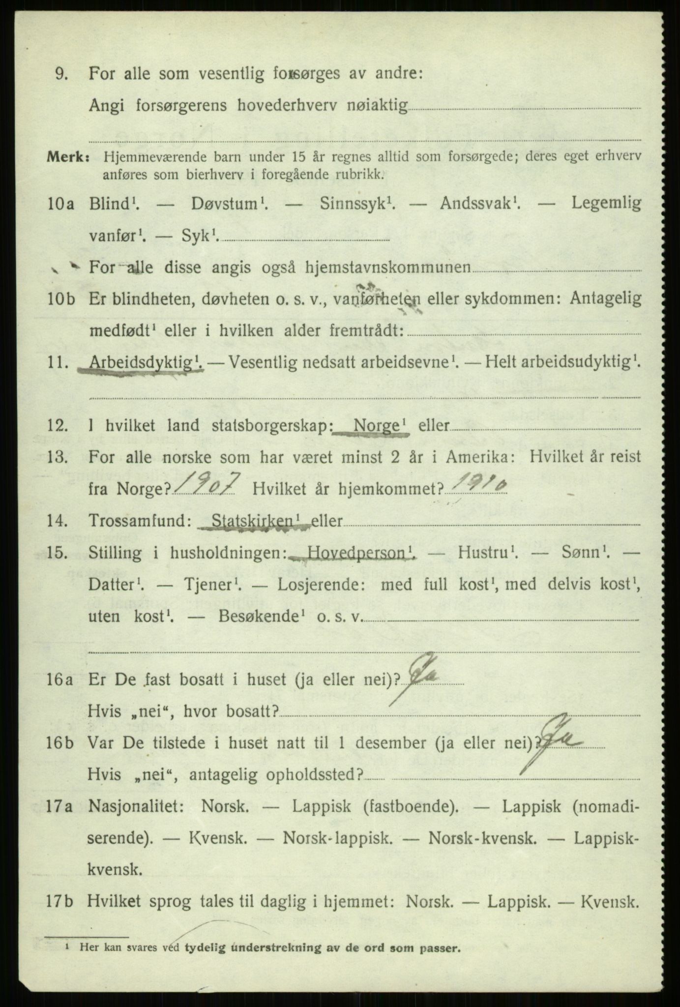 SATØ, 1920 census for Trondenes, 1920, p. 16863