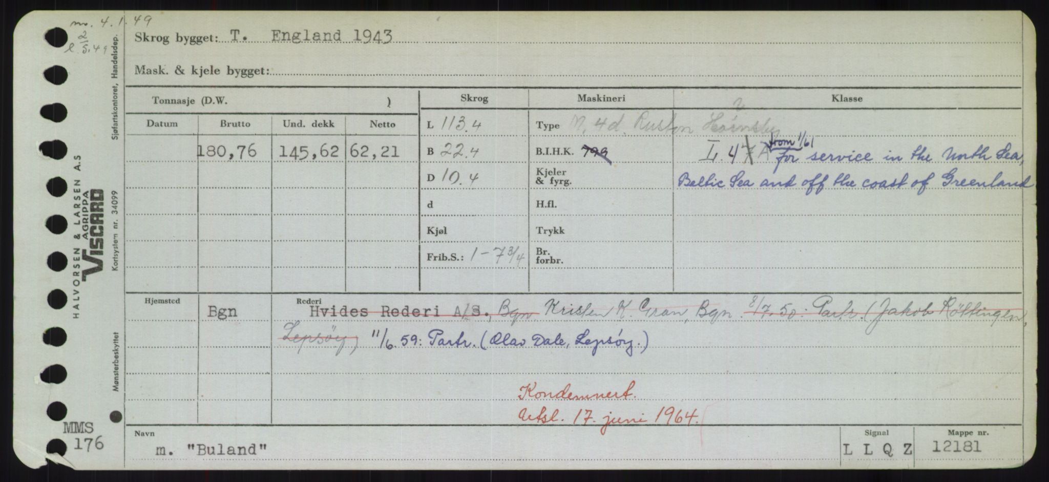 Sjøfartsdirektoratet med forløpere, Skipsmålingen, RA/S-1627/H/Hd/L0005: Fartøy, Br-Byg, p. 581