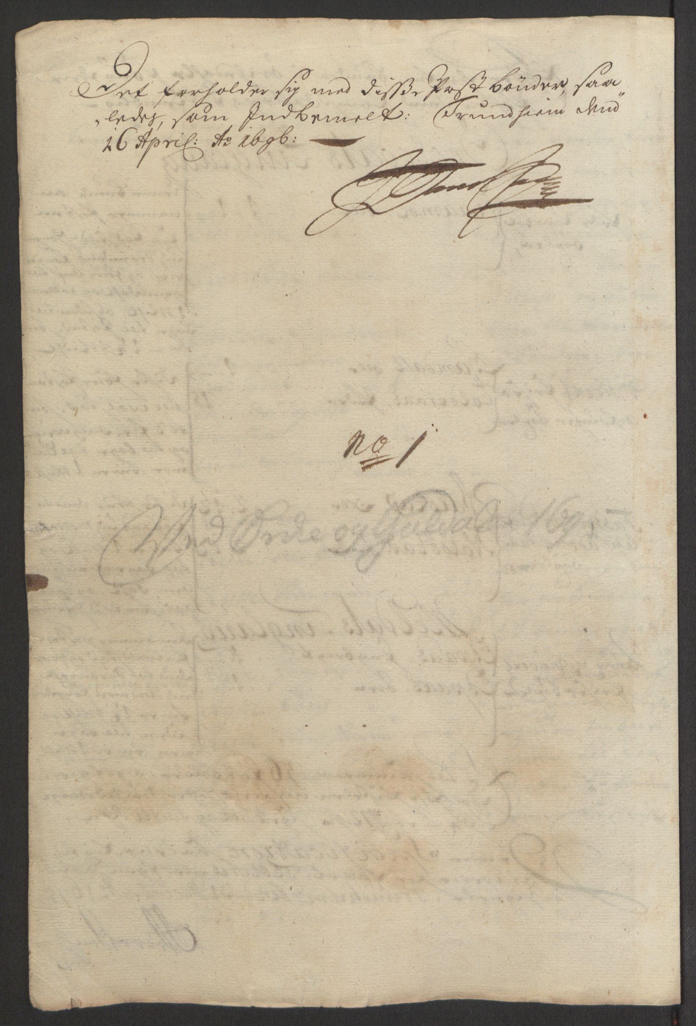 Rentekammeret inntil 1814, Reviderte regnskaper, Fogderegnskap, AV/RA-EA-4092/R60/L3945: Fogderegnskap Orkdal og Gauldal, 1695, p. 218