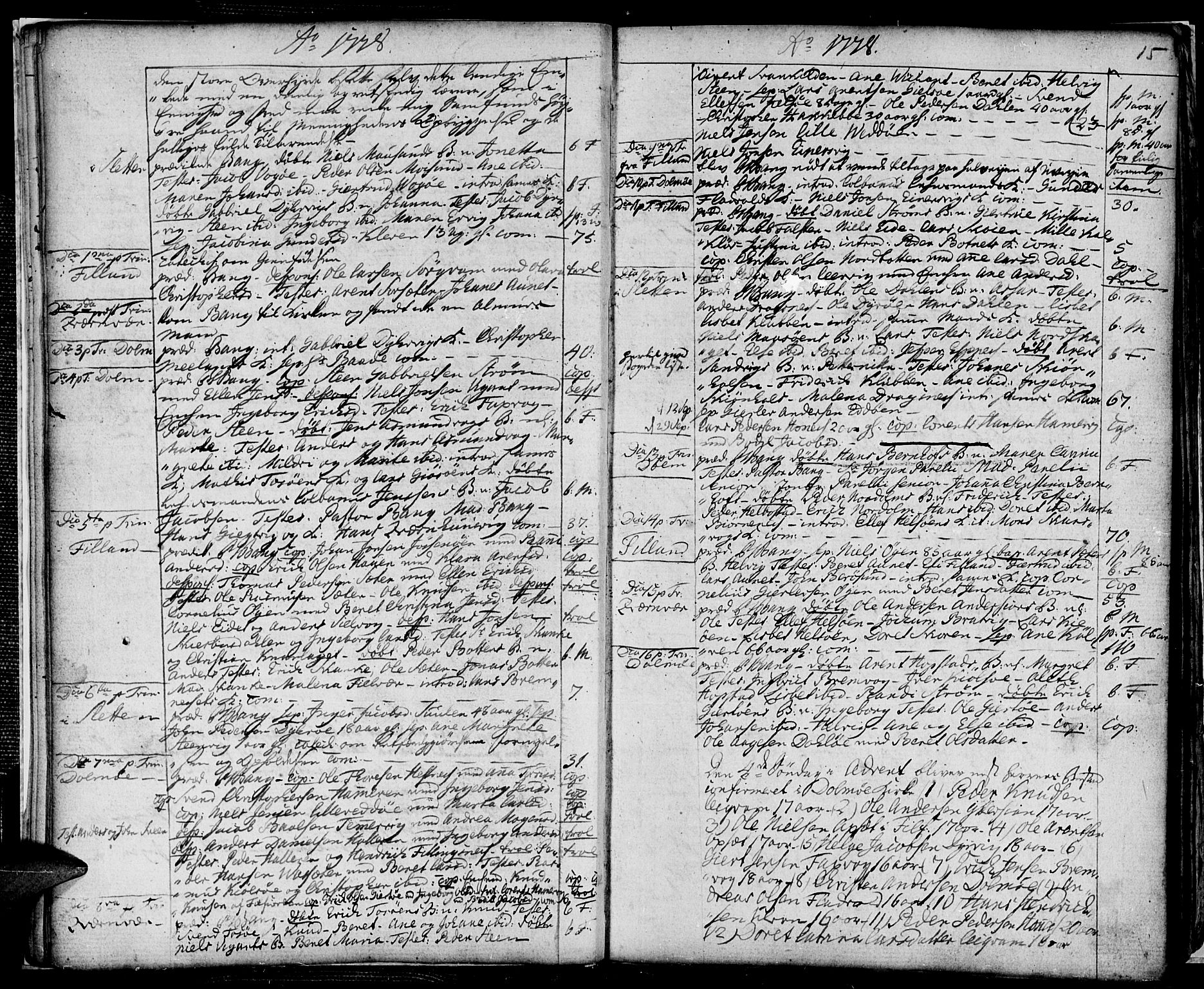 Ministerialprotokoller, klokkerbøker og fødselsregistre - Sør-Trøndelag, SAT/A-1456/634/L0526: Parish register (official) no. 634A02, 1775-1818, p. 15