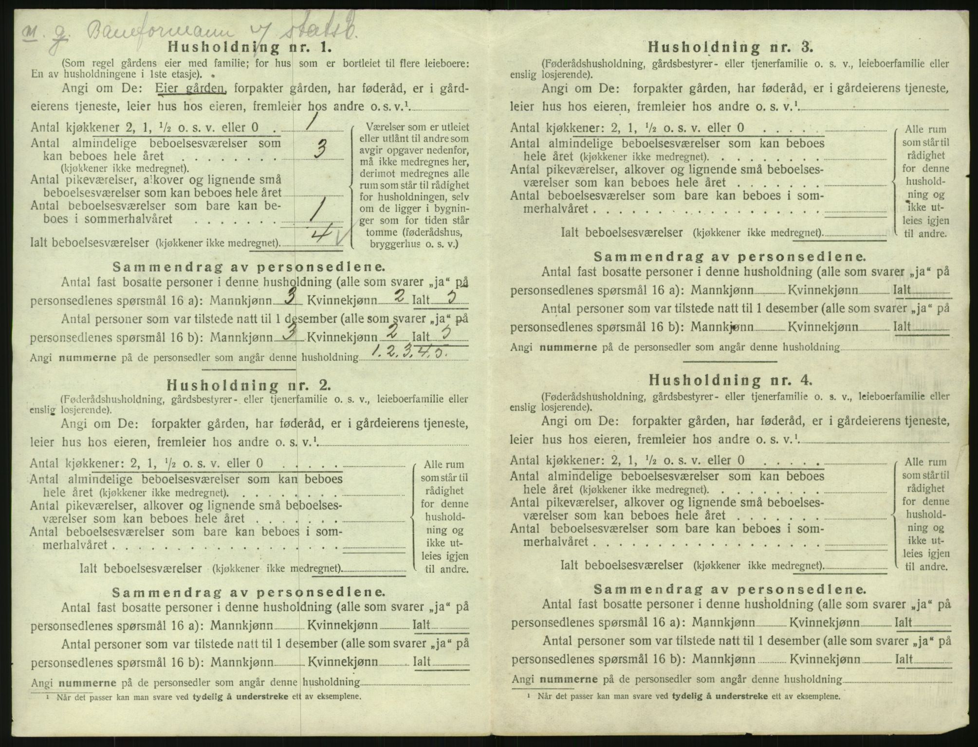 SAST, 1920 census for Helleland, 1920, p. 414