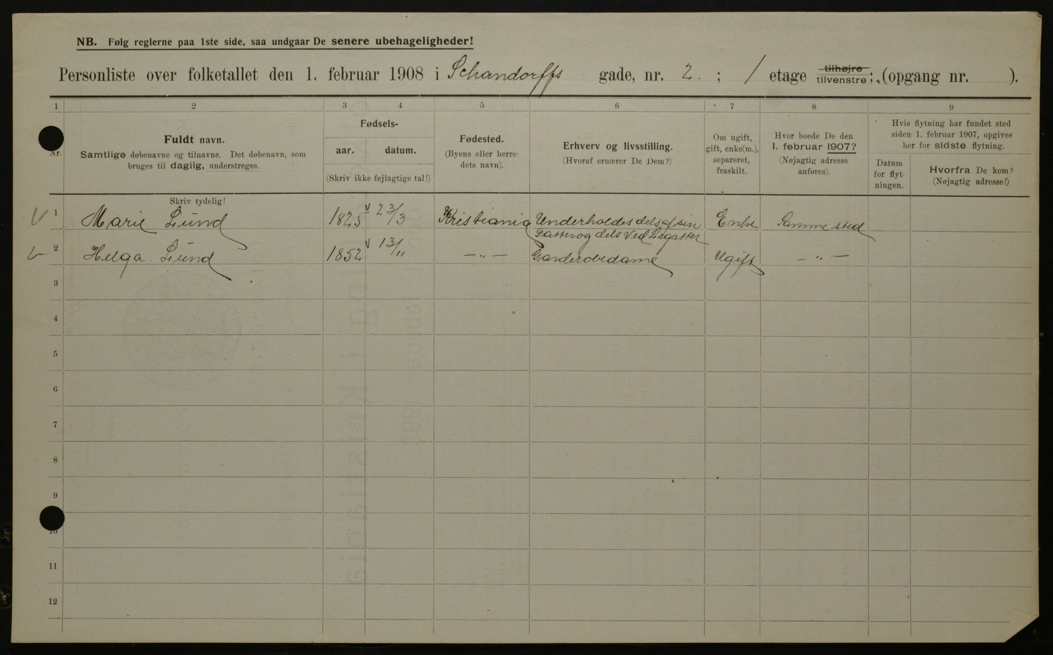 OBA, Municipal Census 1908 for Kristiania, 1908, p. 80630