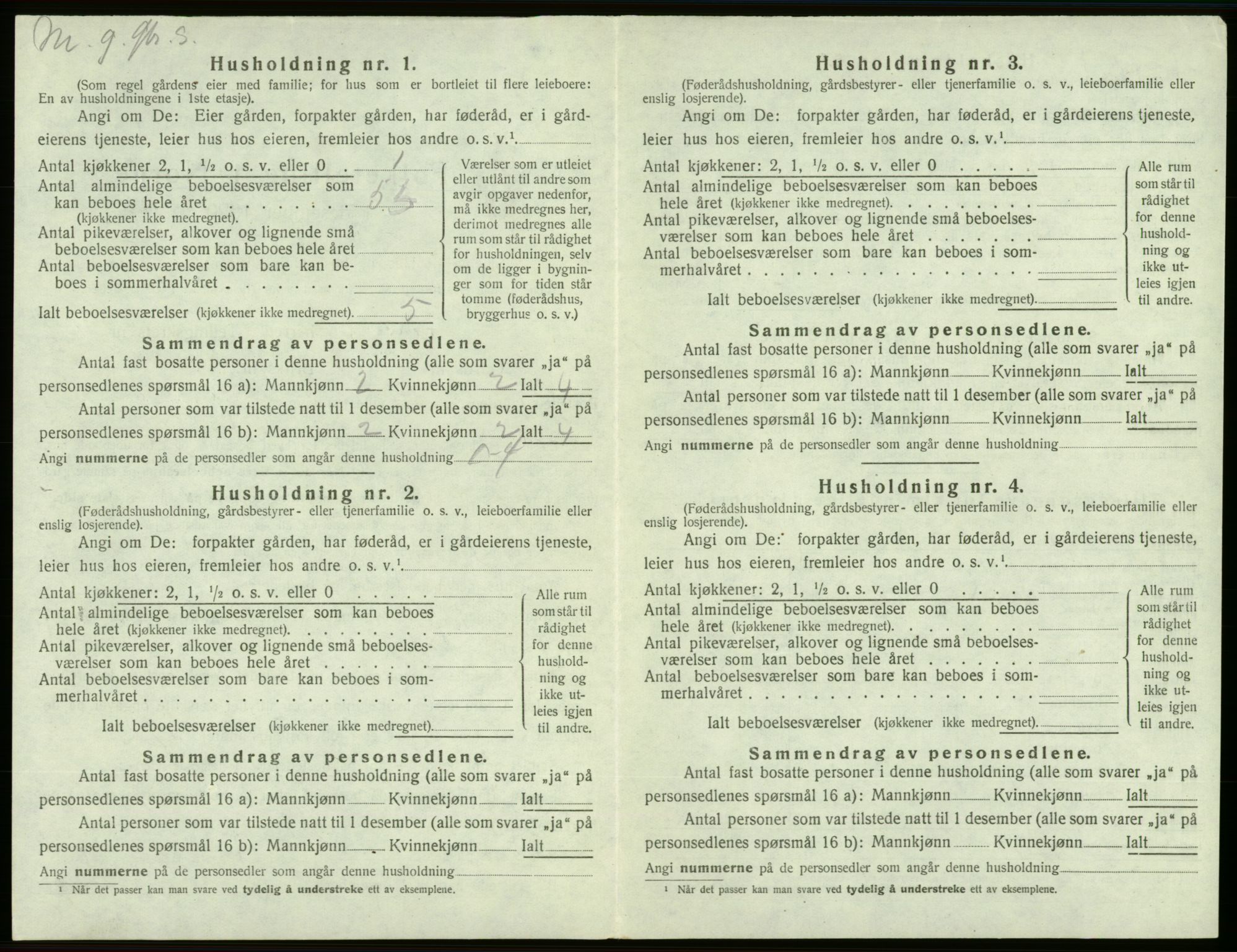 SAB, 1920 census for Sveio, 1920, p. 398