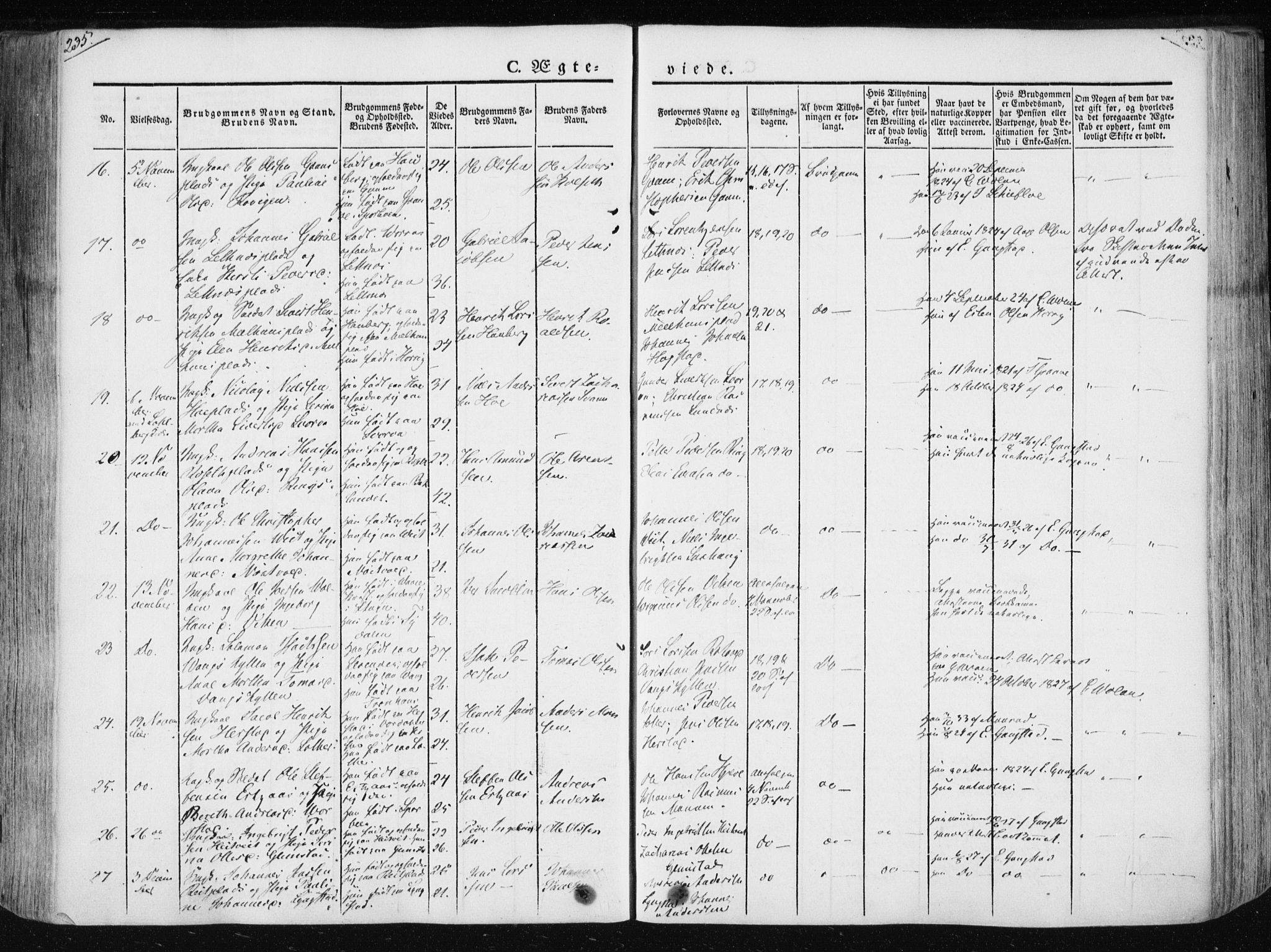 Ministerialprotokoller, klokkerbøker og fødselsregistre - Nord-Trøndelag, SAT/A-1458/730/L0280: Parish register (official) no. 730A07 /1, 1840-1854, p. 235