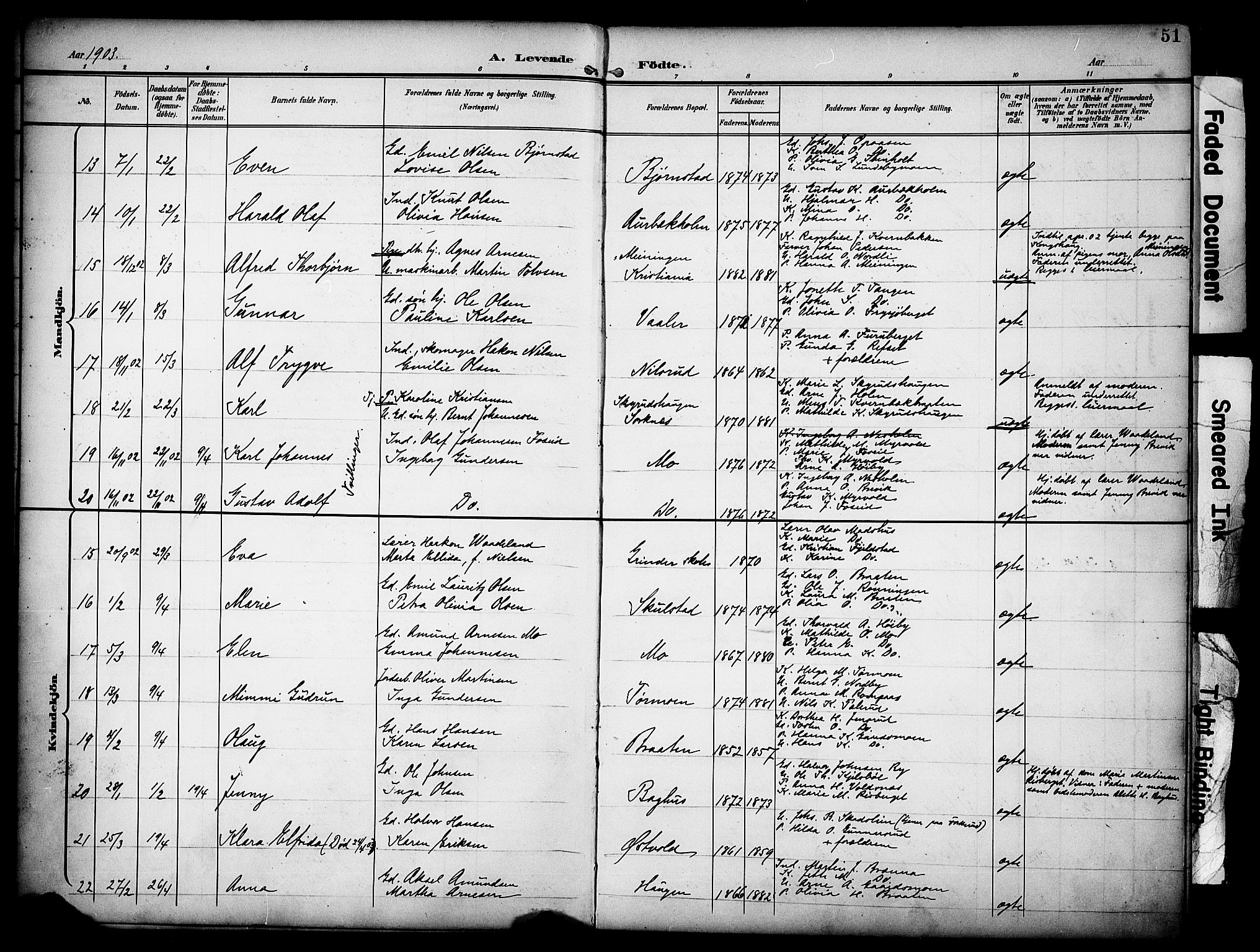 Grue prestekontor, AV/SAH-PREST-036/H/Ha/Haa/L0013: Parish register (official) no. 13, 1898-1910, p. 51