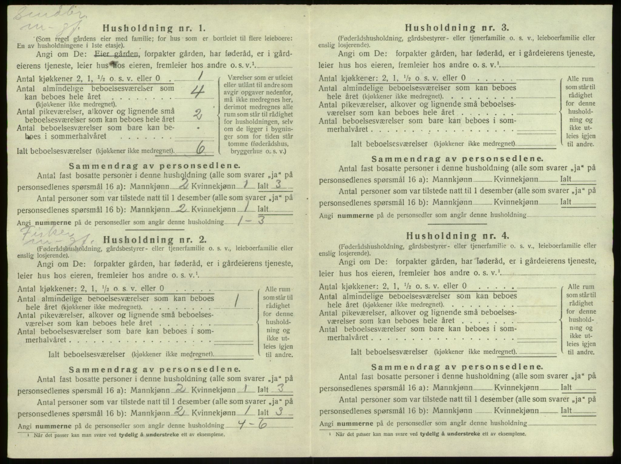 SAB, 1920 census for Bremanger, 1920, p. 62