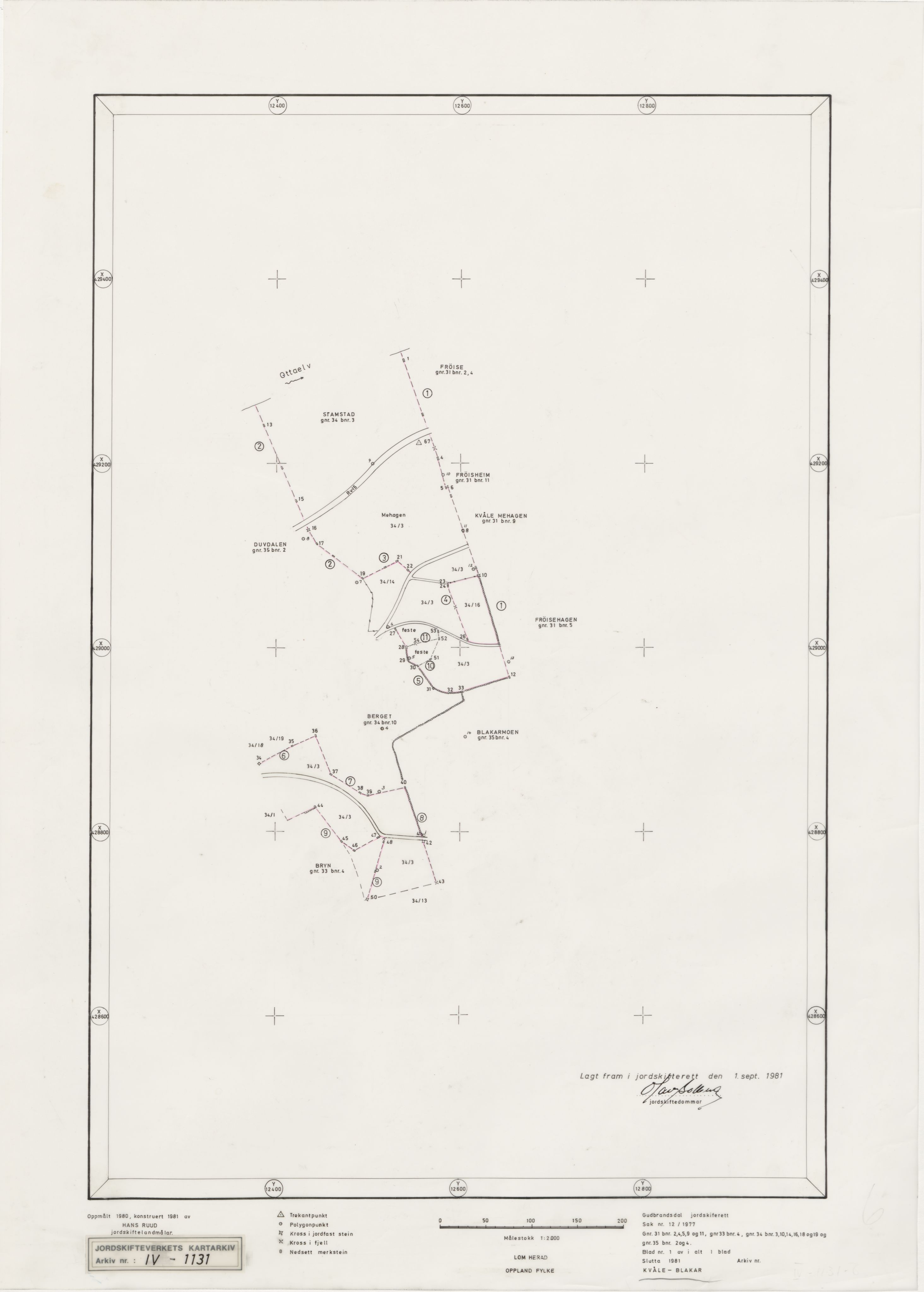 Jordskifteverkets kartarkiv, RA/S-3929/T, 1859-1988, p. 1456