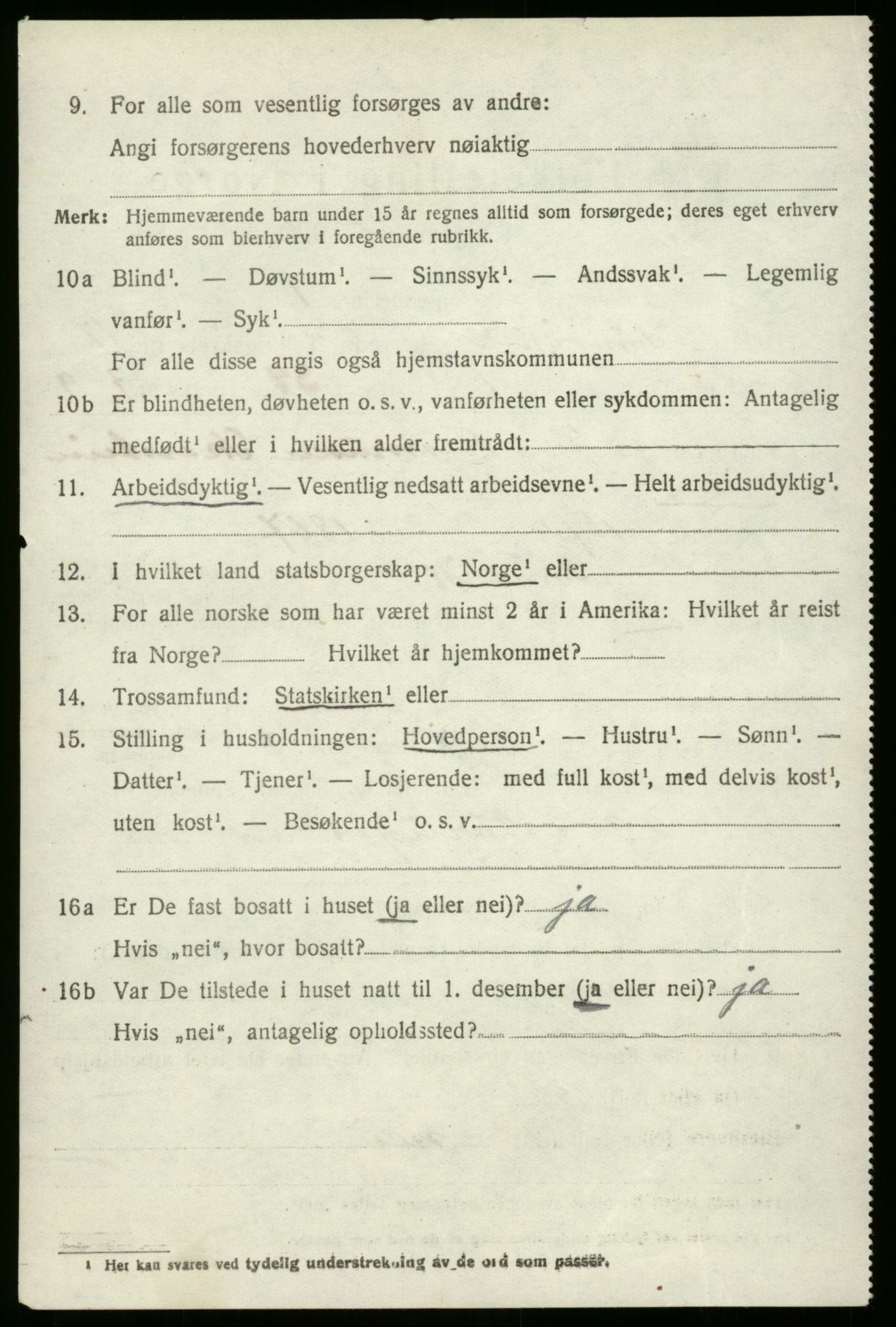 SAB, 1920 census for Innvik, 1920, p. 6766