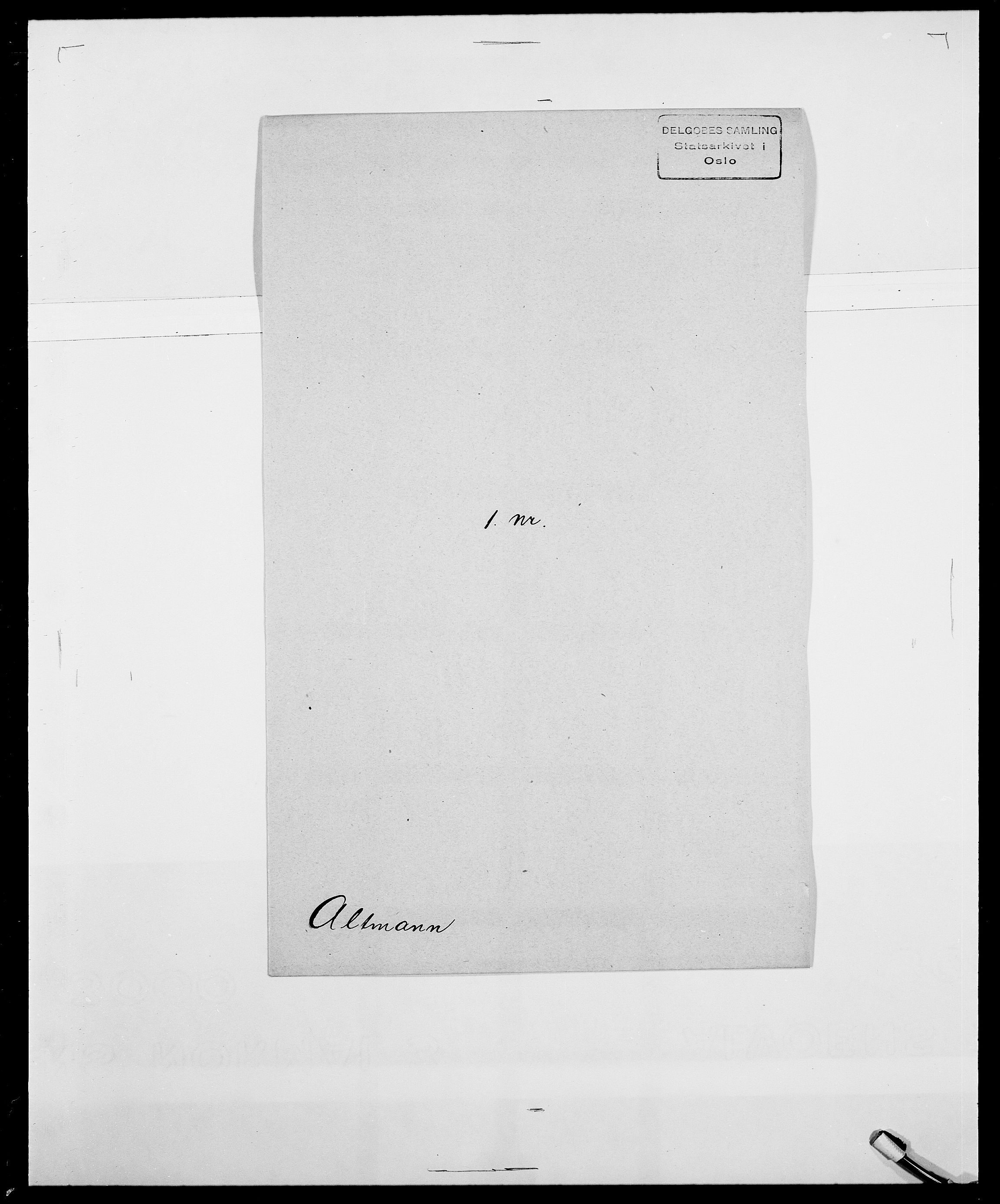 Delgobe, Charles Antoine - samling, AV/SAO-PAO-0038/D/Da/L0001: Aabye - Angerman, p. 501