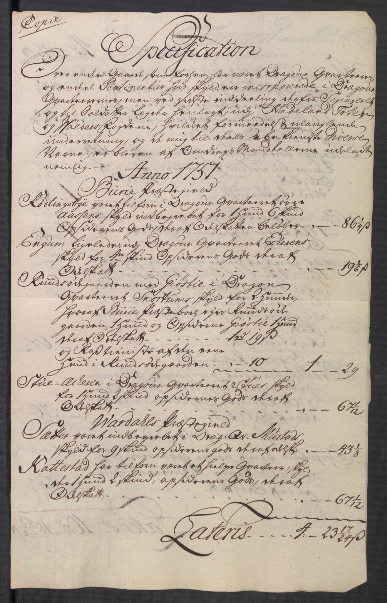 Rentekammeret inntil 1814, Reviderte regnskaper, Fogderegnskap, AV/RA-EA-4092/R18/L1349: Fogderegnskap Hadeland, Toten og Valdres, 1752-1753, p. 348