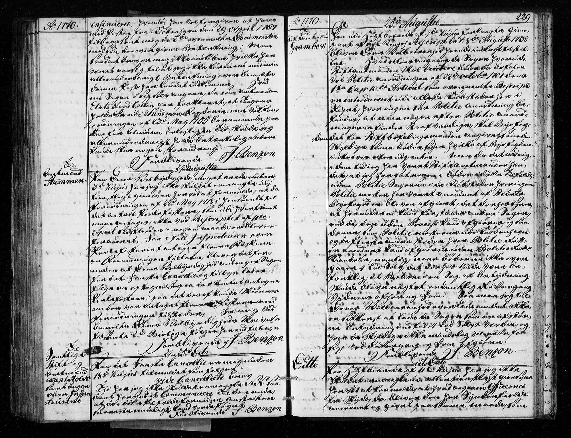 Stattholderembetet 1572-1771, AV/RA-EA-2870/Bf/L0008: Stattholderprotokoll (allmenn kopibok), 1769-1770, p. 228b-229a