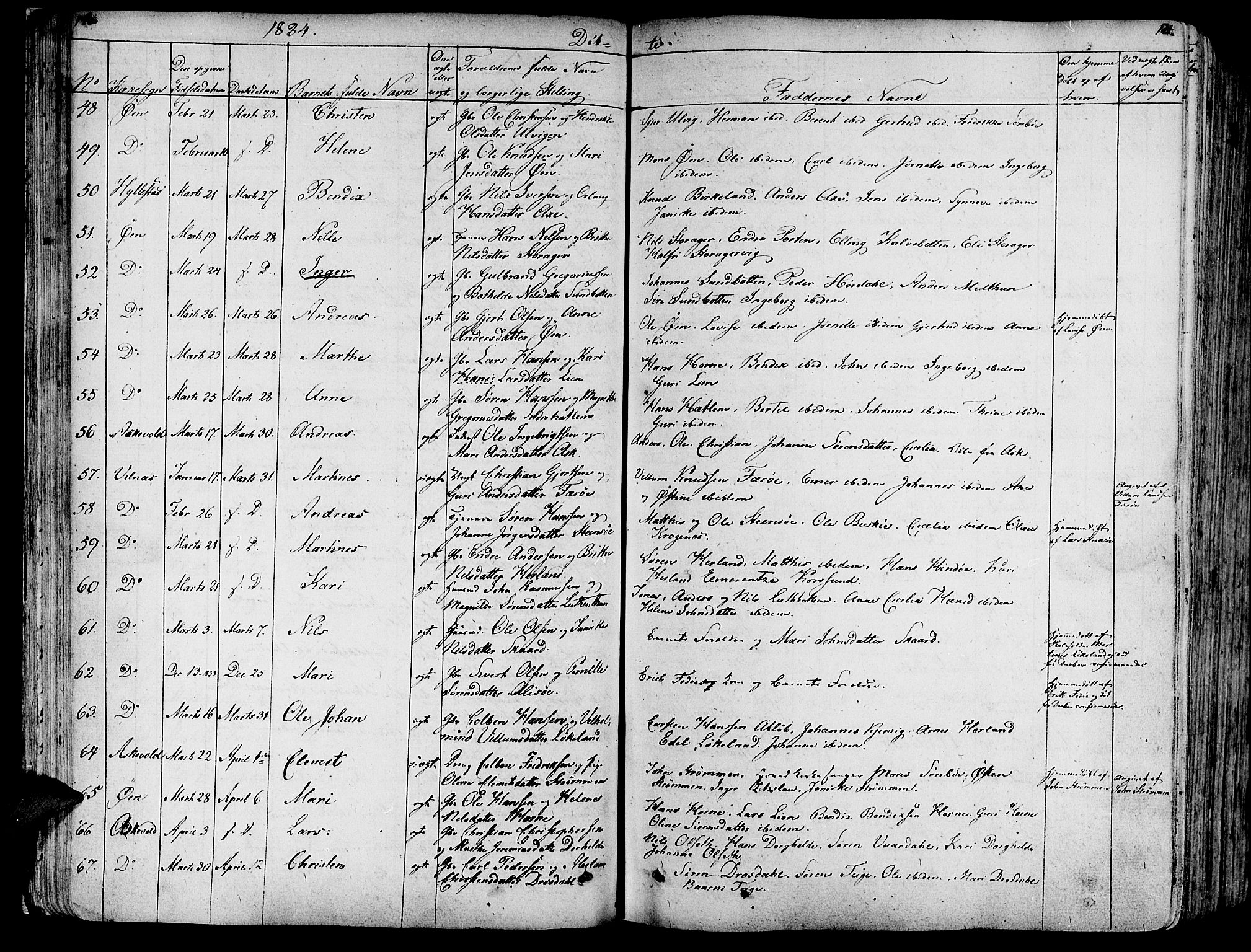 Askvoll sokneprestembete, AV/SAB-A-79501/H/Haa/Haaa/L0010: Parish register (official) no. A 10, 1821-1844, p. 120-121