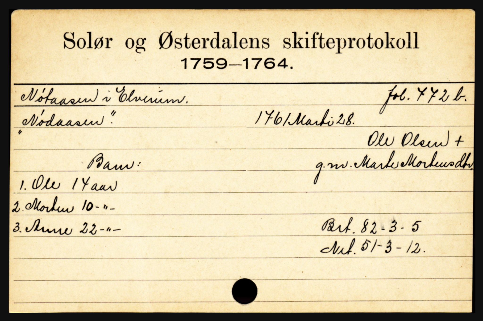 Solør og Østerdalen sorenskriveri, SAH/TING-024/J, 1716-1774, p. 4351