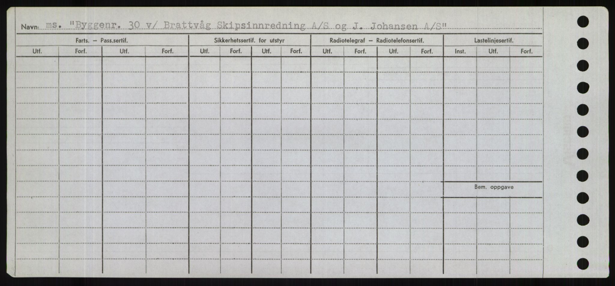 Sjøfartsdirektoratet med forløpere, Skipsmålingen, RA/S-1627/H/Hd/L0006: Fartøy, Byg-Båt, p. 100