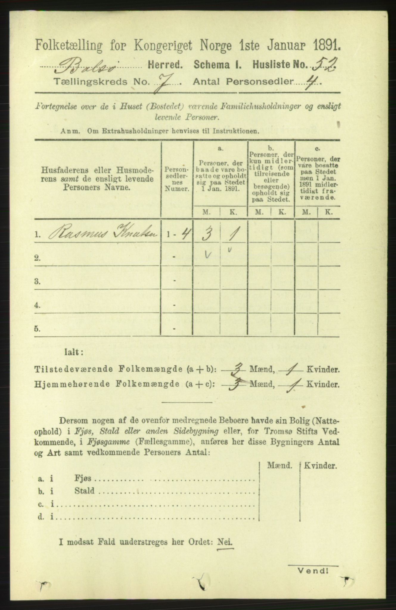 RA, 1891 census for 1544 Bolsøy, 1891, p. 4175