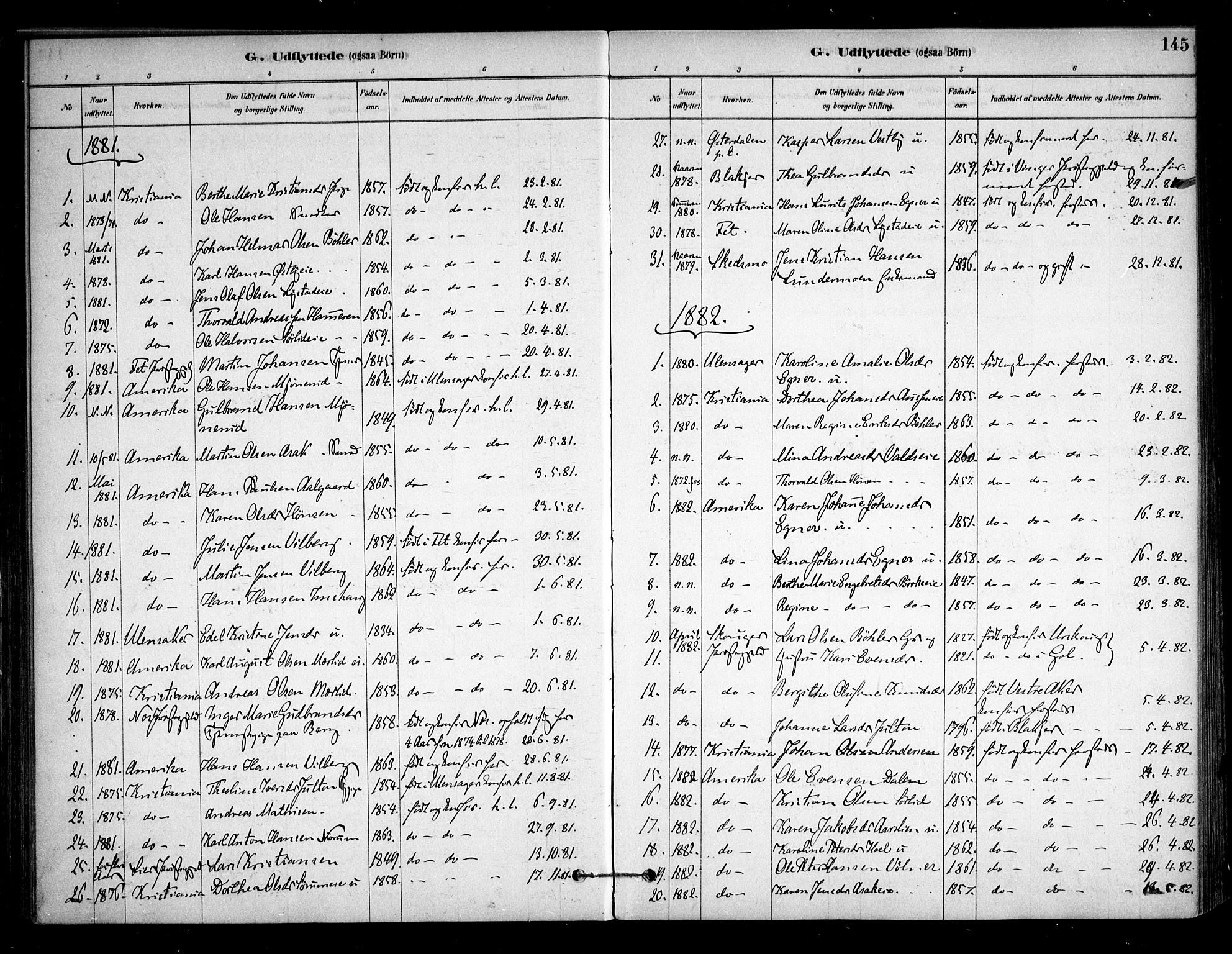 Sørum prestekontor Kirkebøker, SAO/A-10303/F/Fa/L0008: Parish register (official) no. I 8, 1878-1914, p. 145