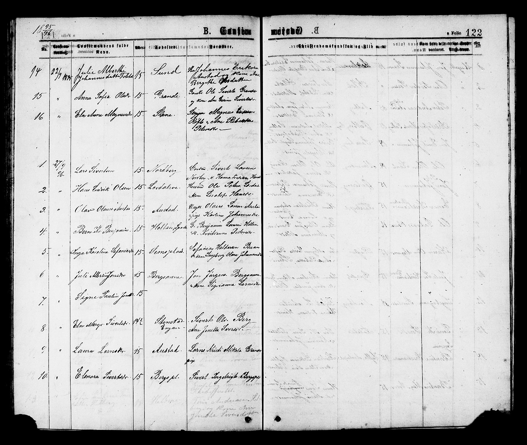Ministerialprotokoller, klokkerbøker og fødselsregistre - Nord-Trøndelag, SAT/A-1458/731/L0311: Parish register (copy) no. 731C02, 1875-1911, p. 122