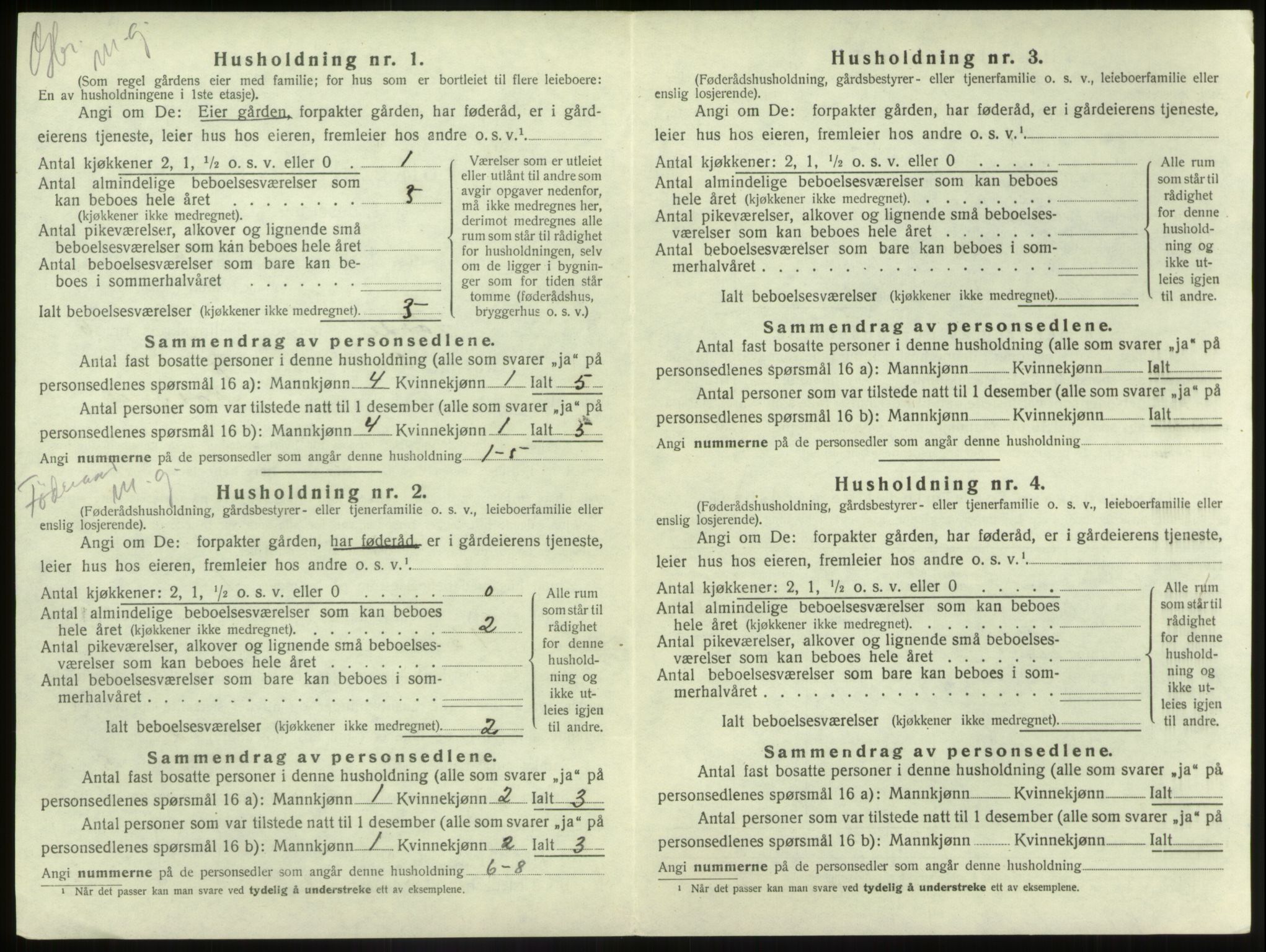 SAB, 1920 census for Førde, 1920, p. 286