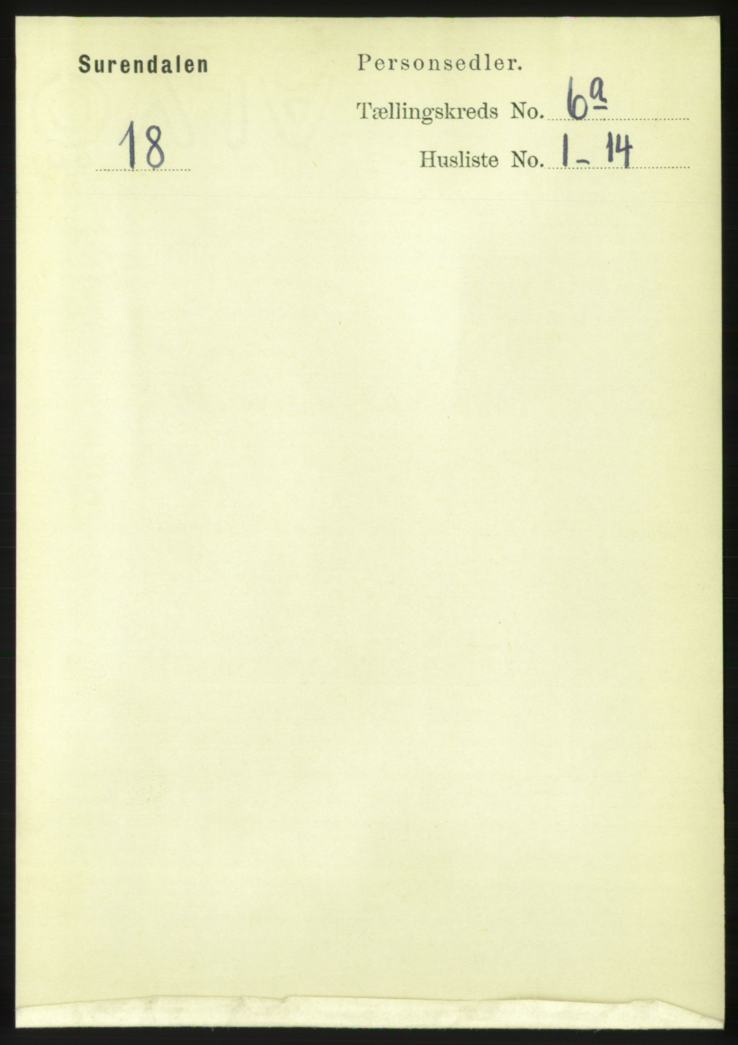 RA, 1891 census for 1566 Surnadal, 1891, p. 1670